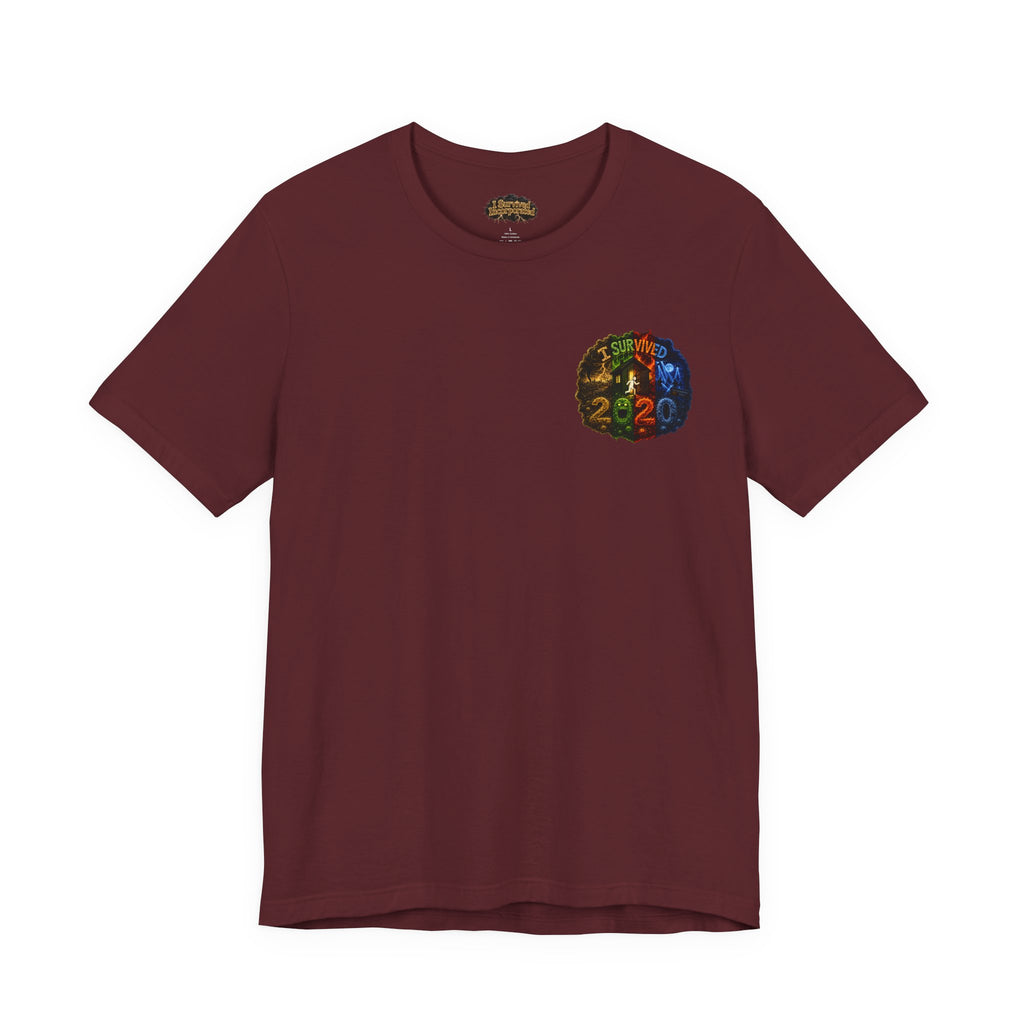 I Survived 2020 — "No Signal" Test Pattern Tee Alien Broadcast Finale Summer Premiere Unisex Jersey Short Sleeve Tee