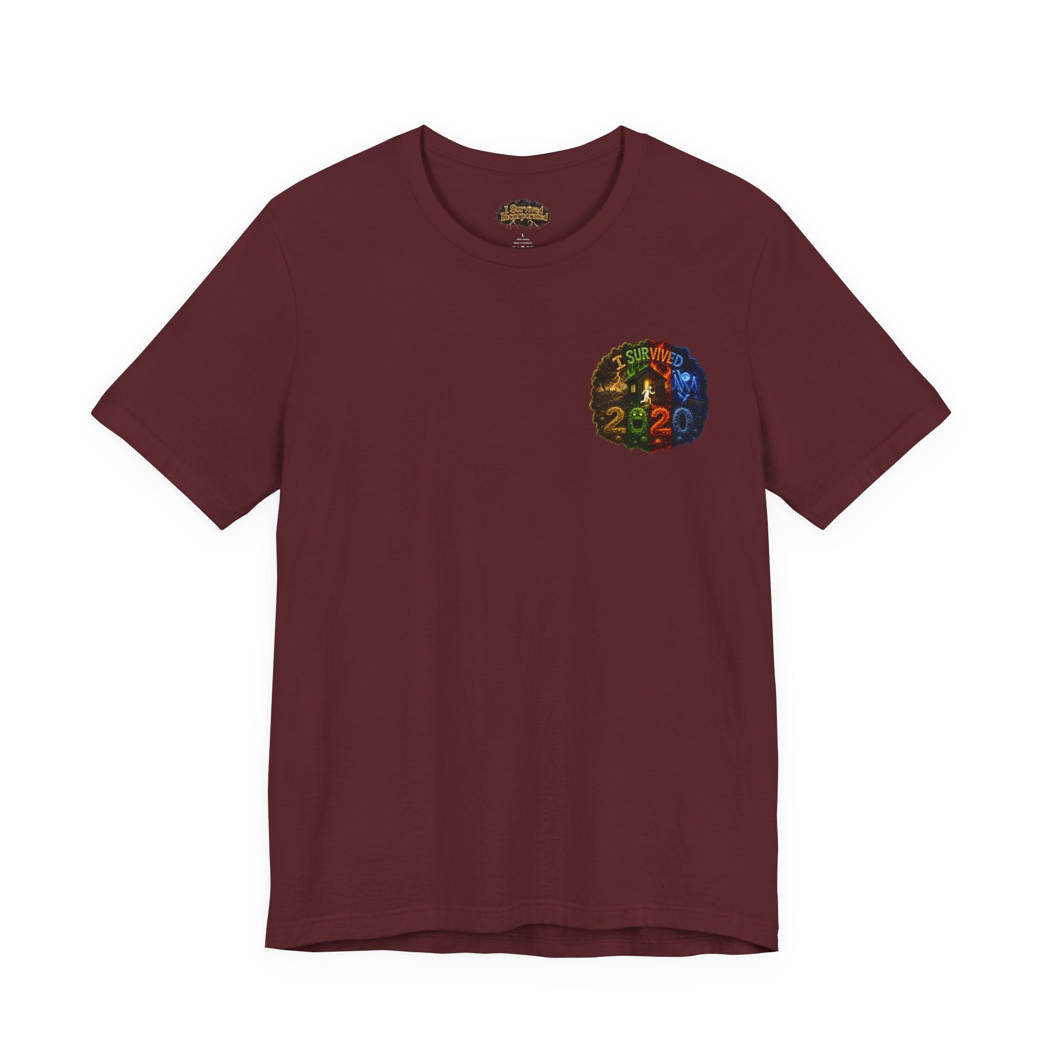 I Survived 2020 — "No Signal" Test Pattern Tee Alien Broadcast Finale Summer Premiere Unisex Jersey Short Sleeve Tee