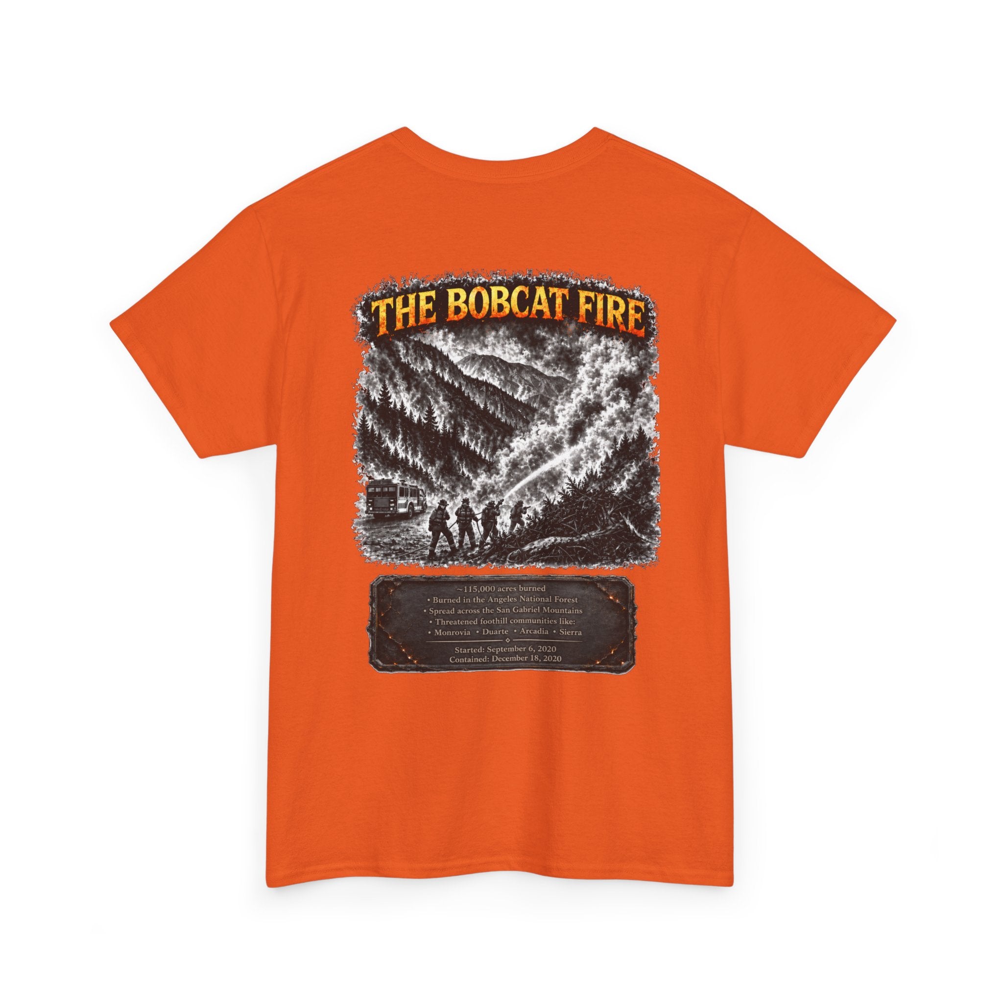 I Survived 2020 — Director's Cut S2:E2 "The Bobcat Fire" | Wildfire Edition Memorial Unisex Heavy Cotton Tee