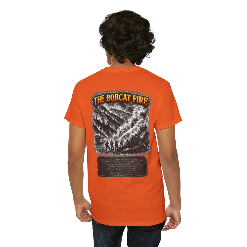 I Survived 2020 — WILDFIRES S2:E2: Director's Cut "The Bobcat Fire" Memorial Unisex Heavy Cotton Tee