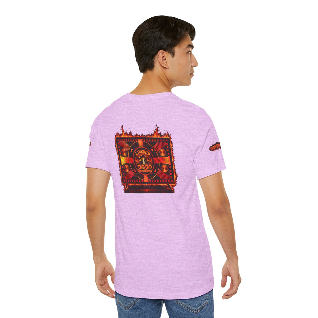 I Survived 2020 — "Please Stand By" Test Pattern Tee Wildfire Signal Special Edition Summer Premiere Unisex Jersey Short Sleeve Tee