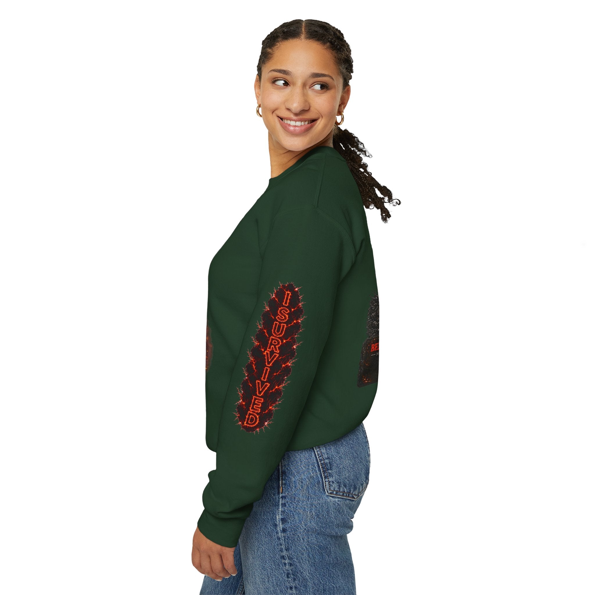 I Survived 2020 — Director's Cut S2:E1 "Berry Creek" | Wildfire Edition Memorial Unisex Heavy Blend™ Crewneck Sweatshirt