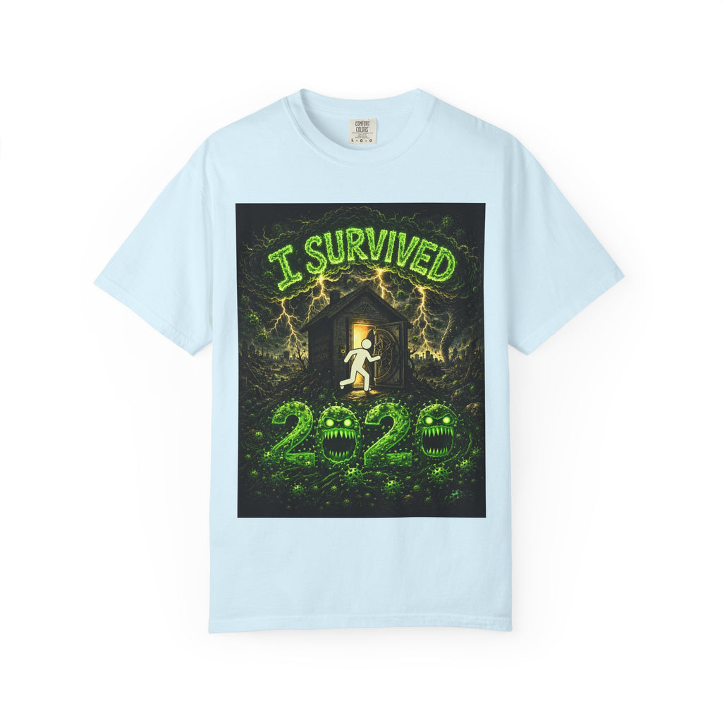 I Survived 2020 — PANDEMIC S1:E3: "The Jab!" Unisex Garment-Dyed T-shirt