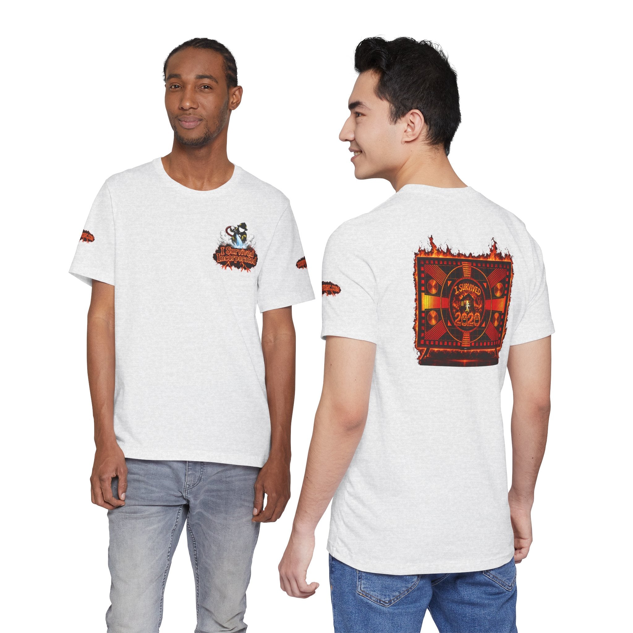 I Survived 2020 — "Please Stand By" Test Pattern Tee Wildfire Signal Special Edition Summer Premiere Unisex Jersey Short Sleeve Tee