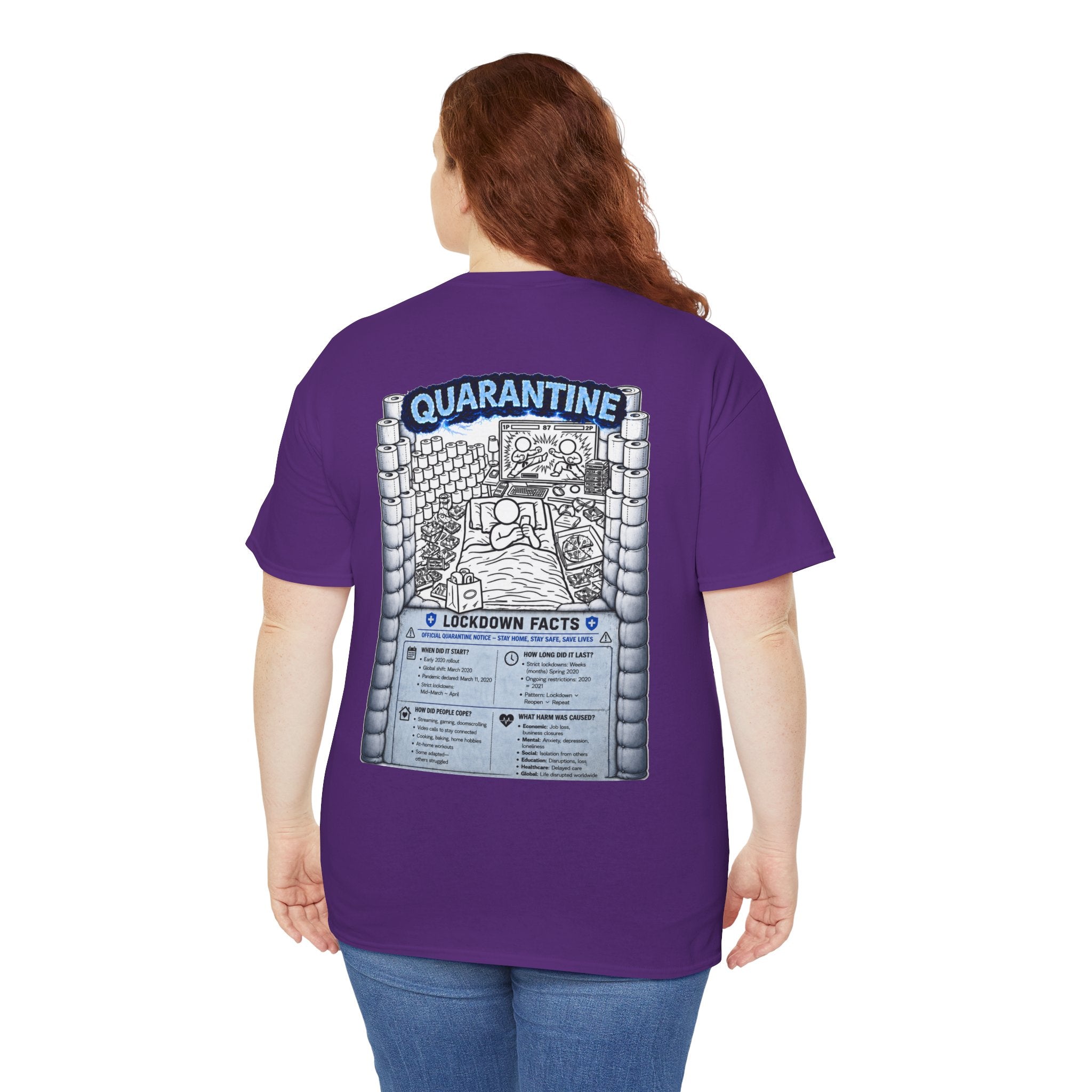 I Survived 2020 — LOCKDOWN S3:E1: "Quarantine" Unisex Heavy Cotton Tee