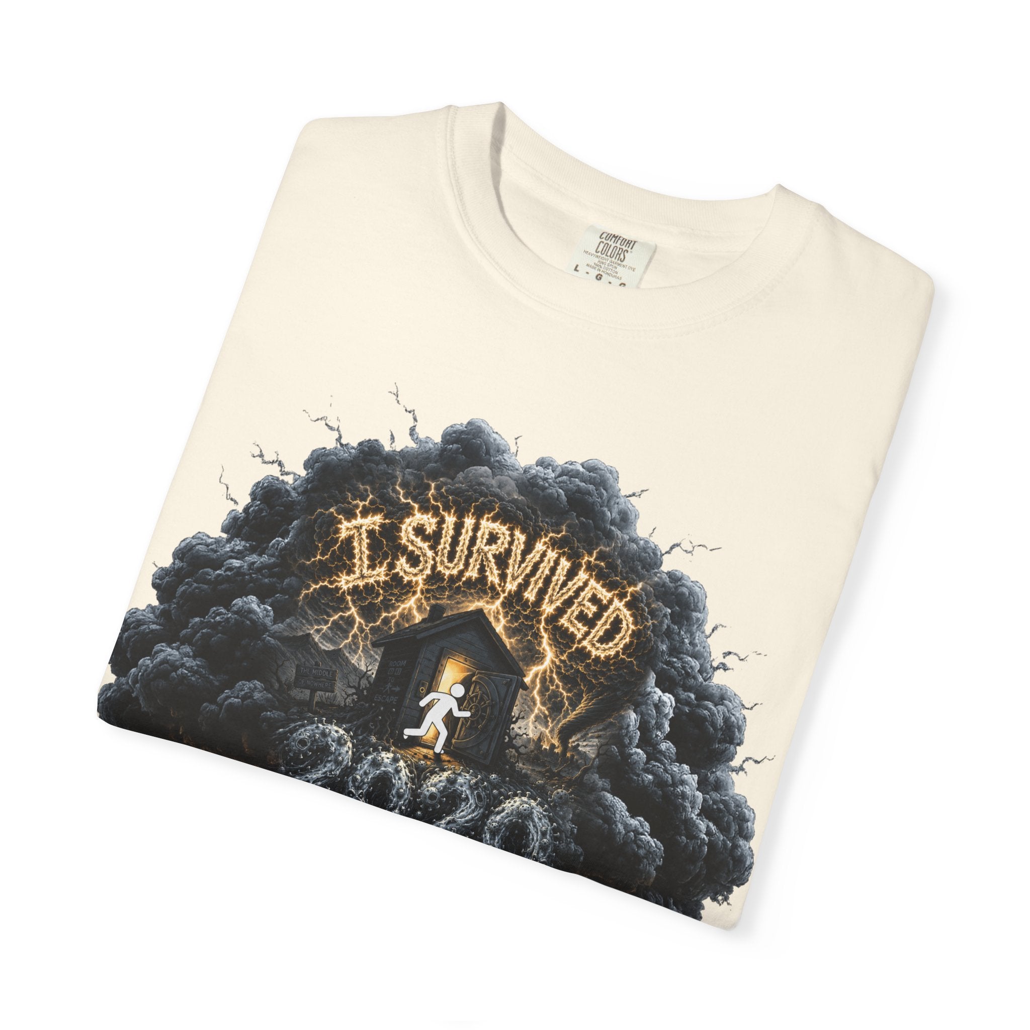 I Survived 2020 — Original Design Teaser Tee | Season 1 Premiere Drop Unisex Garment-Dyed T-shirt