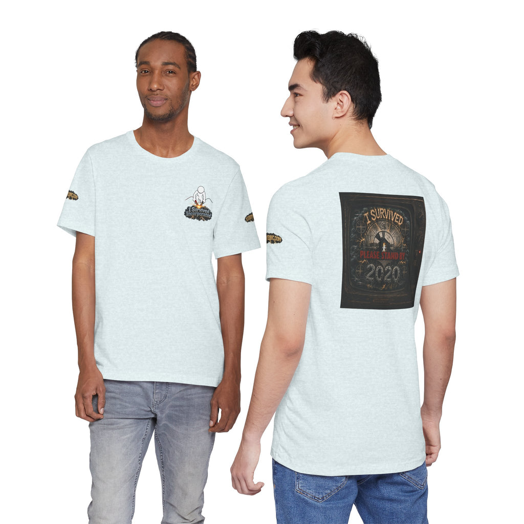 I Survived 2020 — "Please Stand By" Test Pattern Tee Special Edition Summer Premier Unisex Jersey Short Sleeve Tee