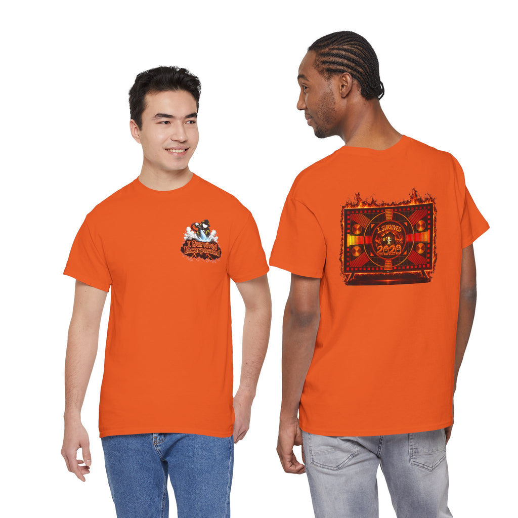 I Survived 2020 — "Please Stand By" Test Pattern Tee Wildfire Signal Edition Summer Premiere Unisex Heavy Cotton Tee