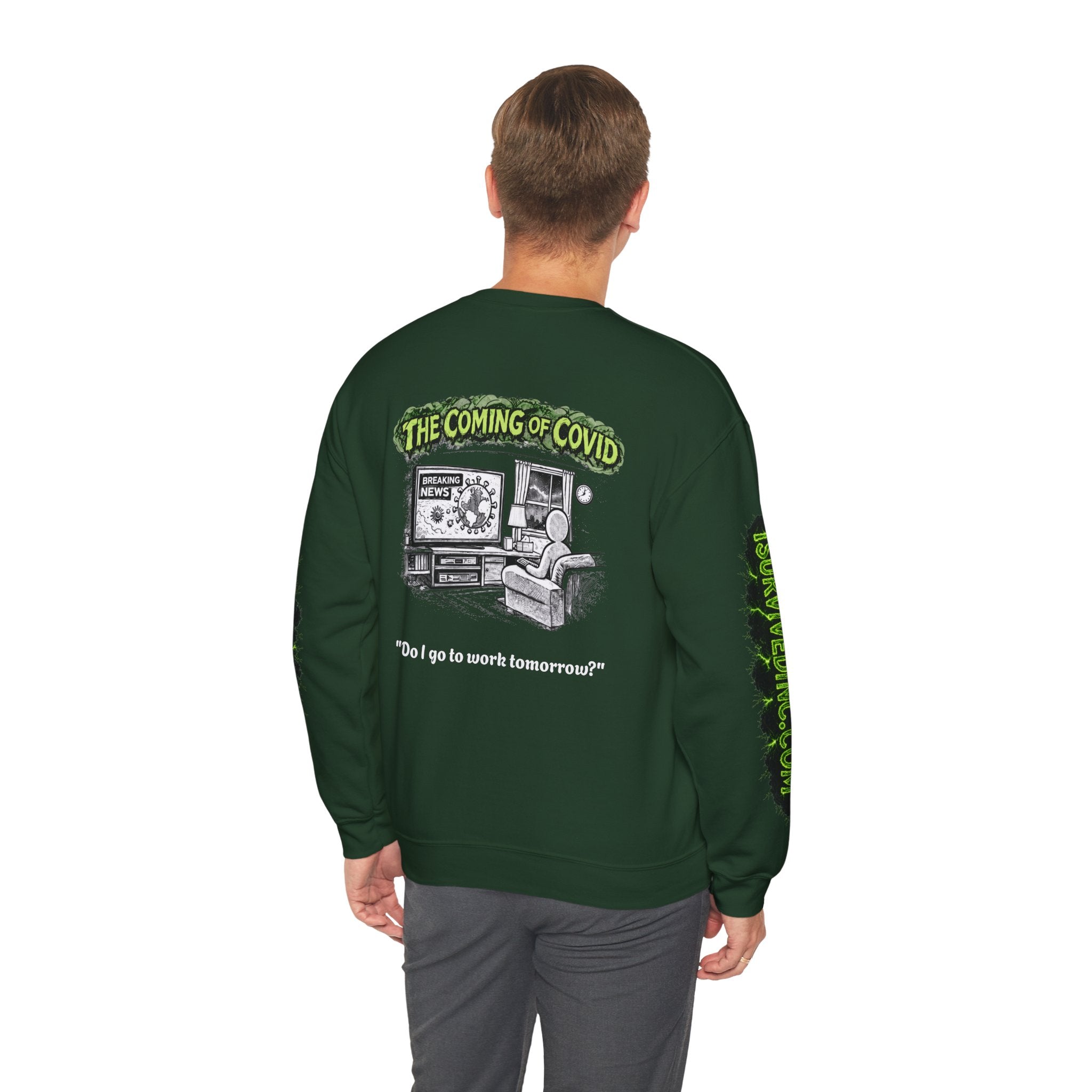 I Survived 2020 — S1:E2 "The Coming of COVID" | Pandemic Edition Unisex Heavy Blend™ Crewneck Sweatshirt