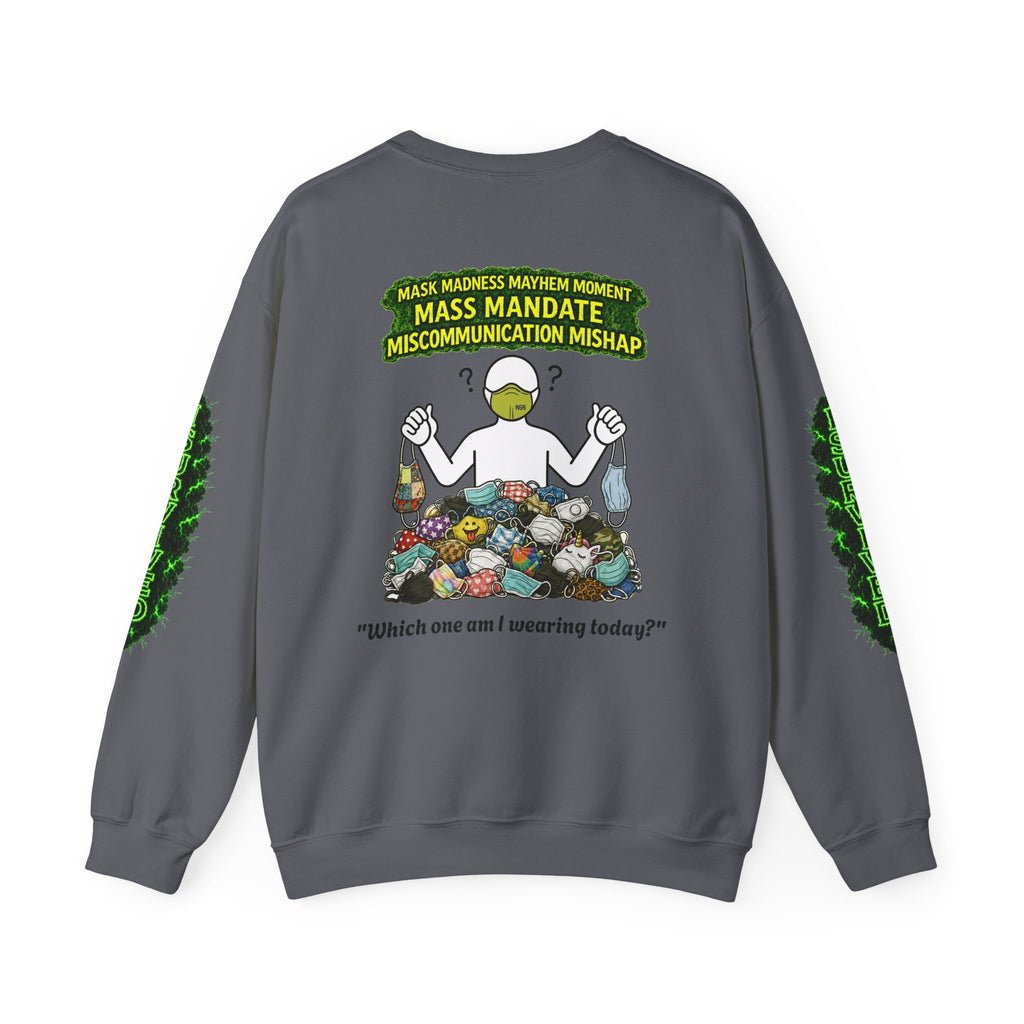 I Survived 2020 — PANDEMIC S1:E4: Director's Cut "Mask Madness" Unisex Heavy Blend™ Crewneck Sweatshirt