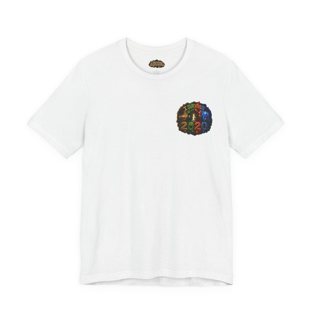 I Survived 2020 — "No Signal" Test Pattern Tee Alien Broadcast Finale Summer Premiere Unisex Jersey Short Sleeve Tee