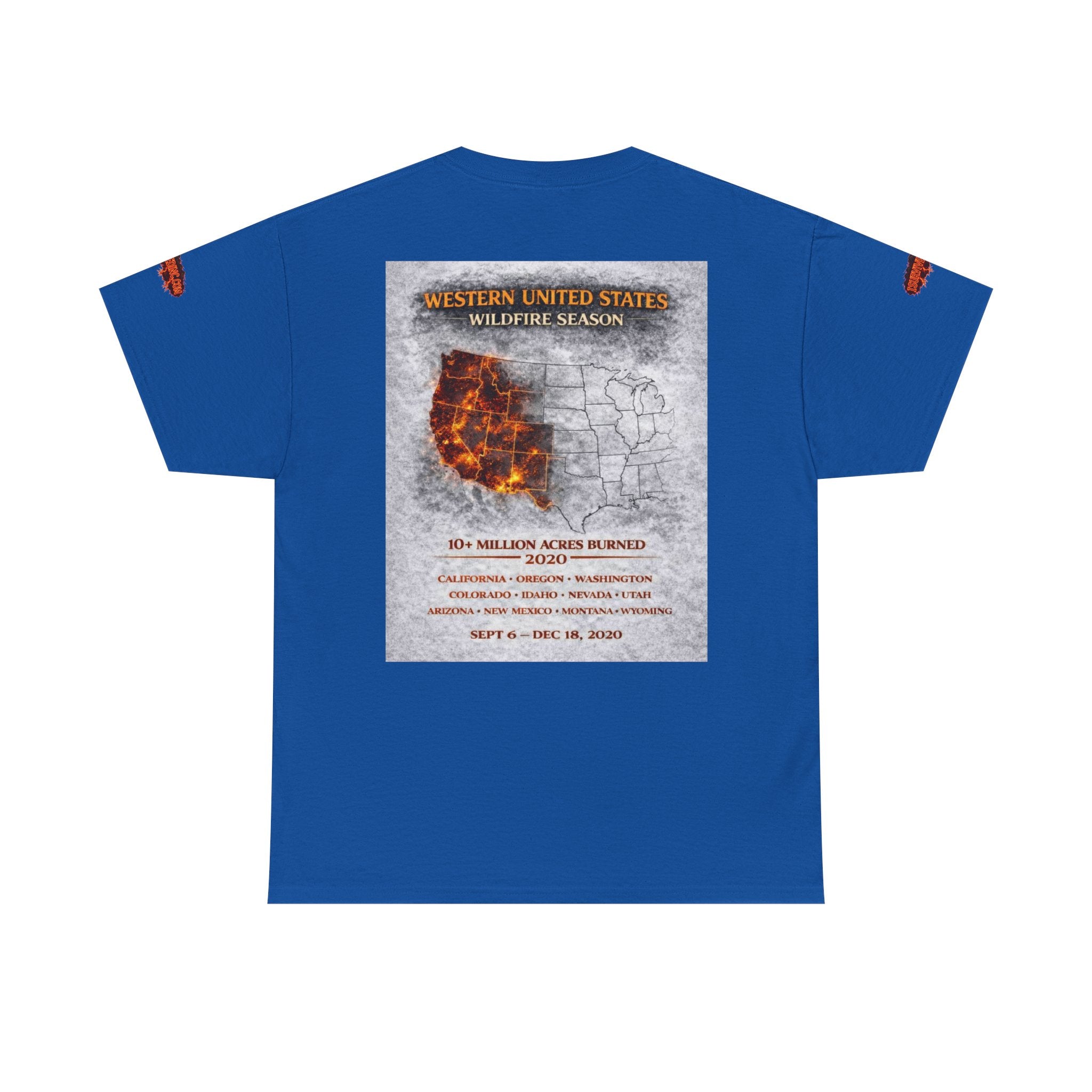 I Survived 2020 — Director's Cut S2:E4 "Western U.S. Wildfire Season" | Mid-Season Finale Pt. 1 | Wildfire Edition Memorial Unisex Heavy Cotton Tee (SPECIAL EDITION)