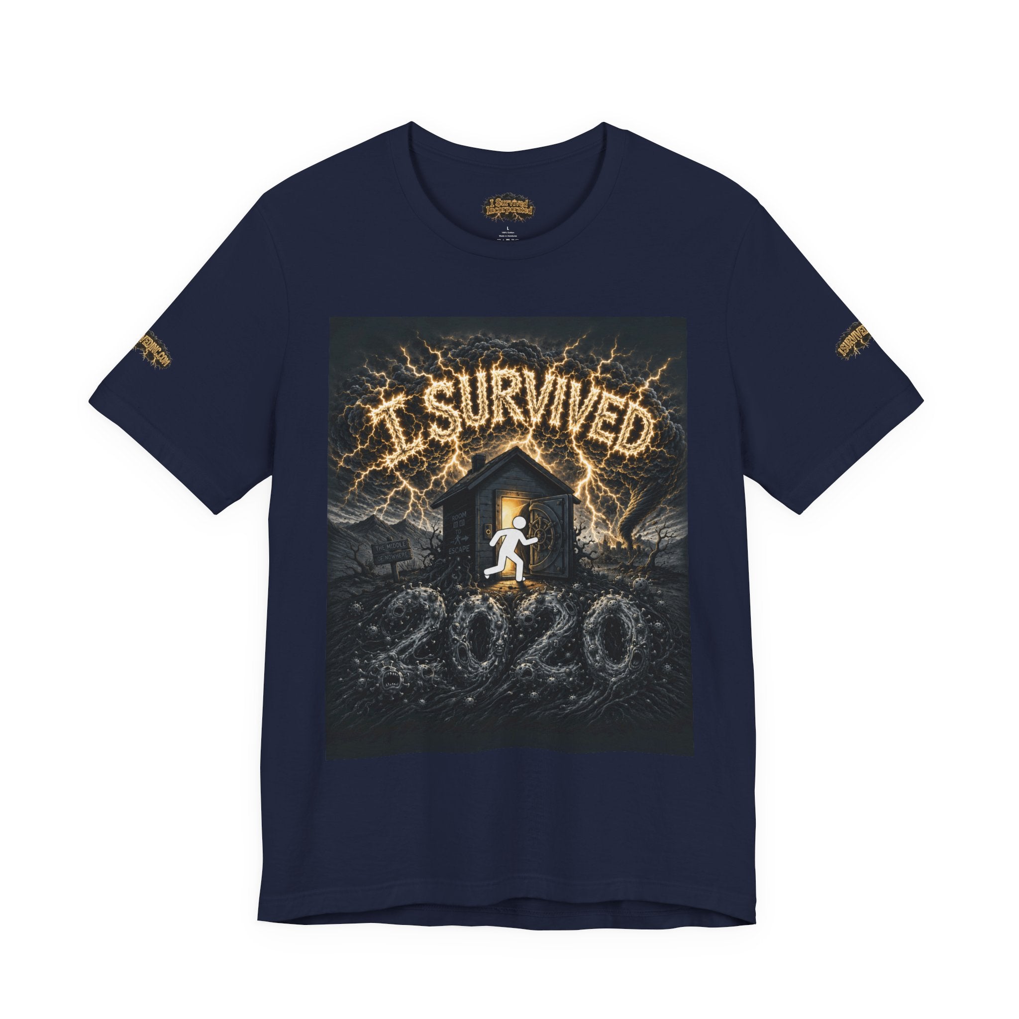 I Survived 2020 — Original Design Teaser Tee | Season 1 Premiere Drop Unisex Jersey Short Sleeve Tee