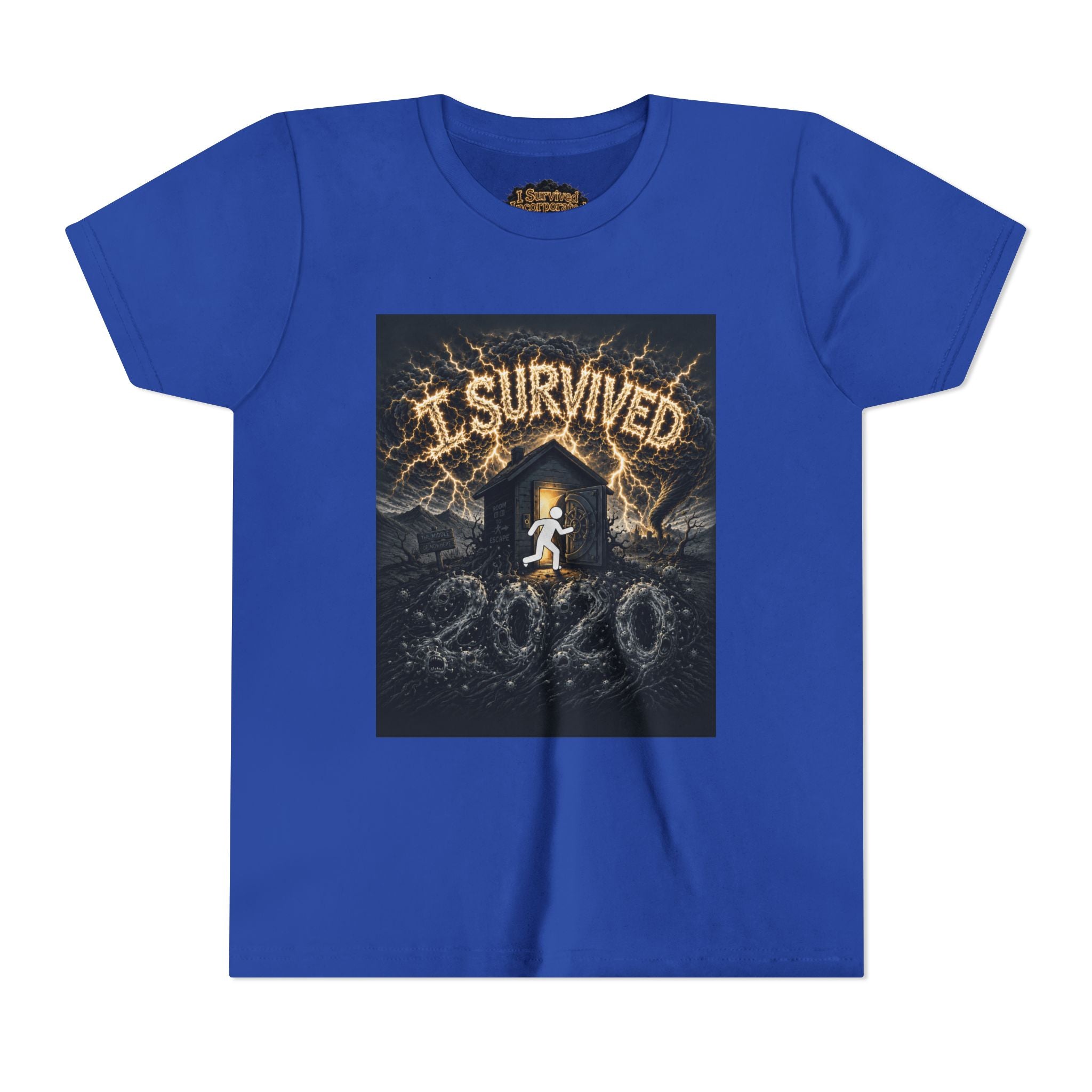 I Survived 2020 — Original Design Teaser Tee | Season 1 Premiere Drop Youth Short Sleeve Tee