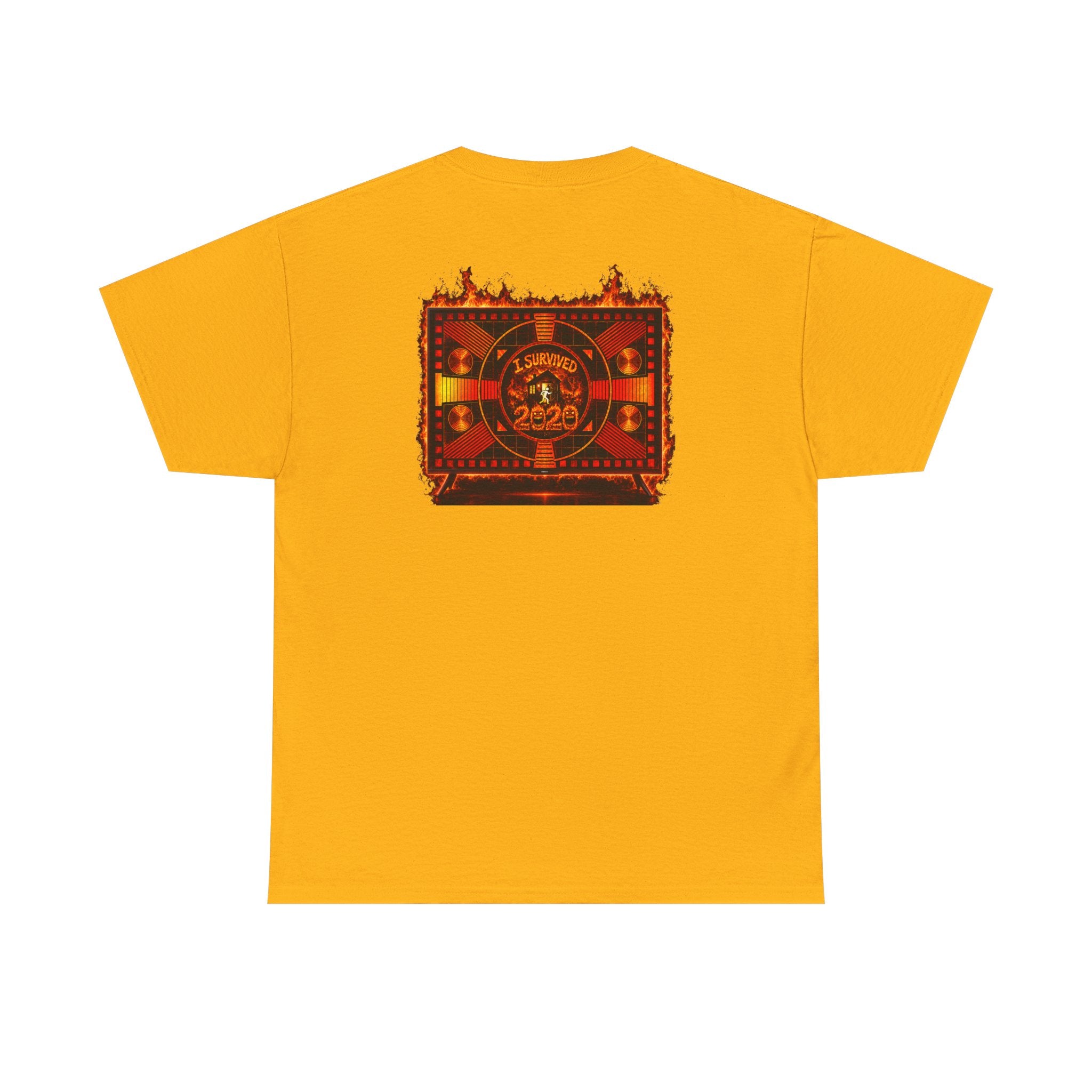 I Survived 2020 — "Please Stand By" Test Pattern Tee Wildfire Signal Edition Summer Premiere Unisex Heavy Cotton Tee