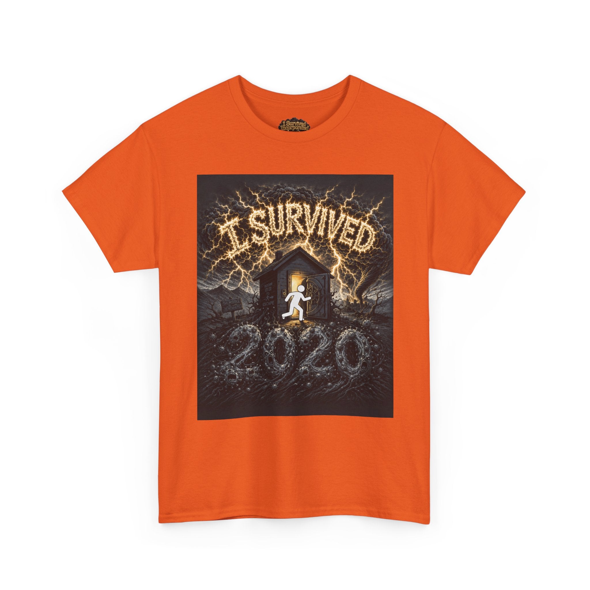I Survived 2020 — Original Design Teaser Tee | Season 1 Premiere Drop Unisex Heavy Cotton Tee