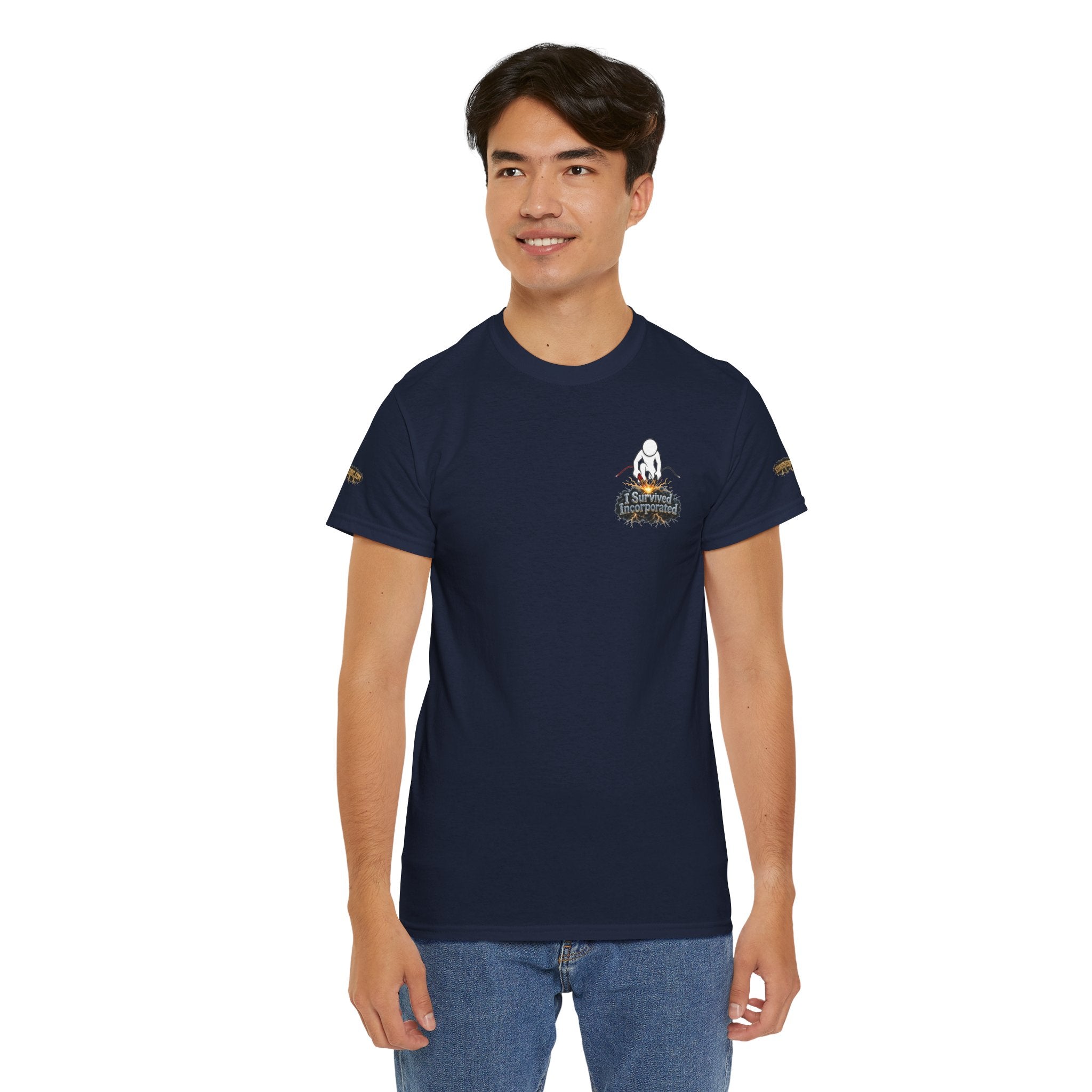 I Survived 2020 — "Please Stand By" Test Pattern Tee Special Edition Summer Premier Unisex Heavy Cotton Tee
