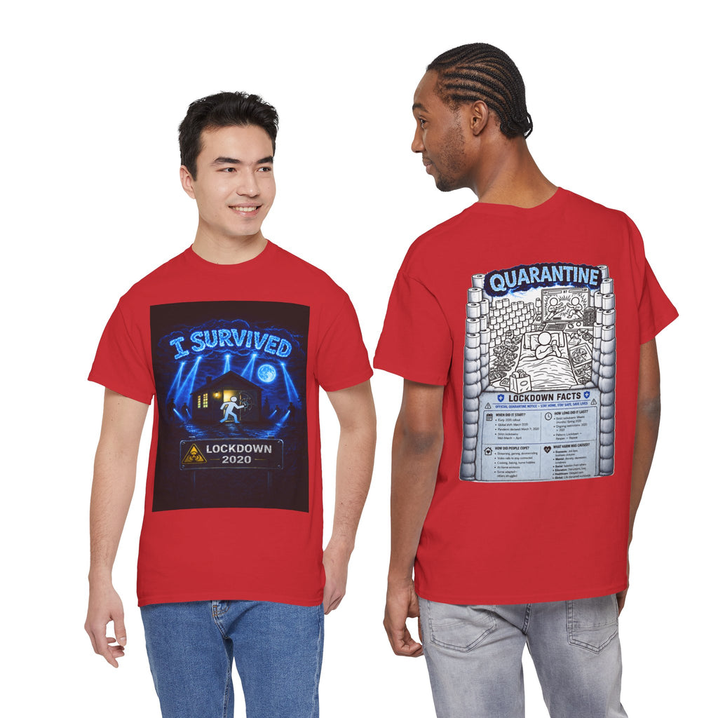 I Survived 2020 — LOCKDOWN S3:E1: "Quarantine" Unisex Heavy Cotton Tee