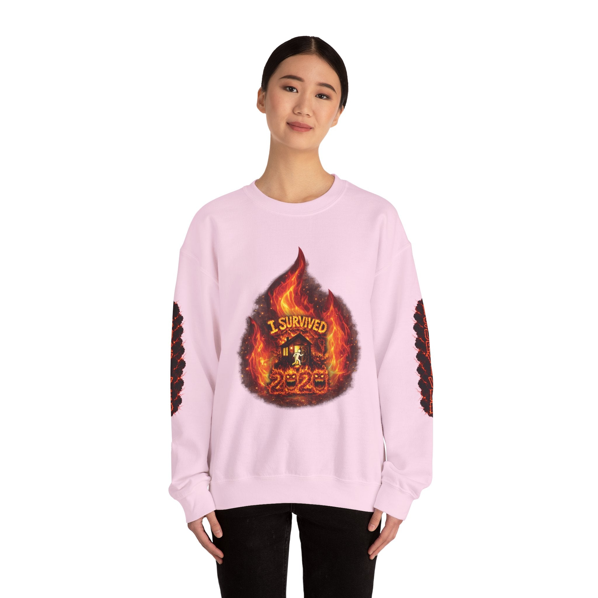 I Survived 2020 — Director's Cut S2:E2 "The Bobcat Fire" | Wildfire Edition Memorial Unisex Heavy Blend™ Crewneck Sweatshirt