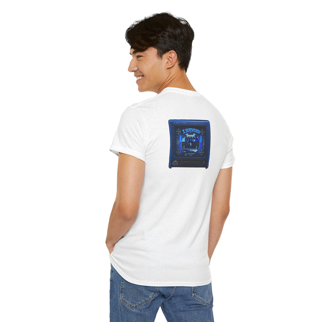 I Survived 2020 — "Please Stand By" Test Pattern Tee Lockdown Surveillance Edition Summer Exclusive Unisex Heavy Cotton Tee
