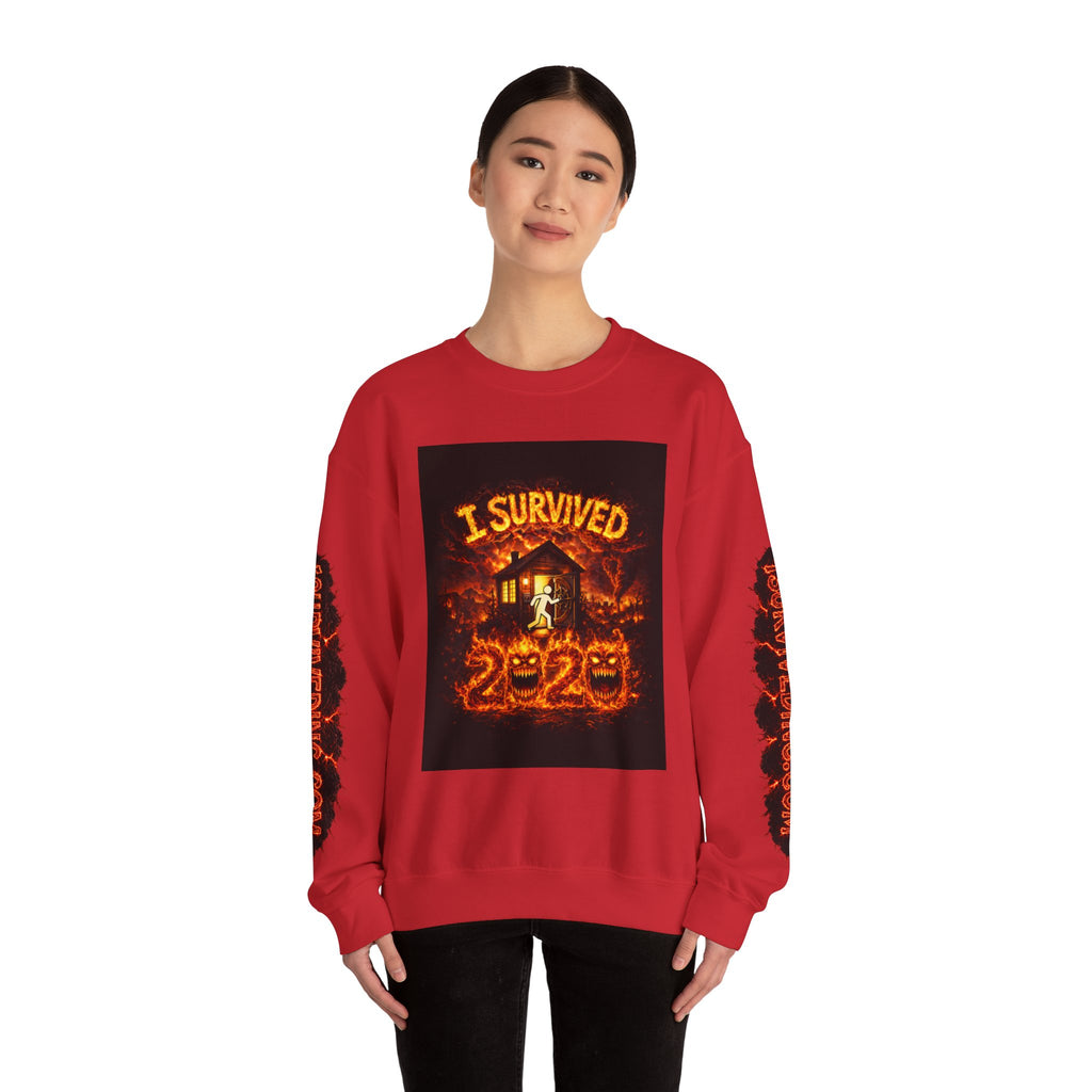 I Survived 2020 — S2:E3 "The California Wildfires" | Wildfire Edition Memorial Unisex Heavy Blend™ Crewneck Sweatshirt