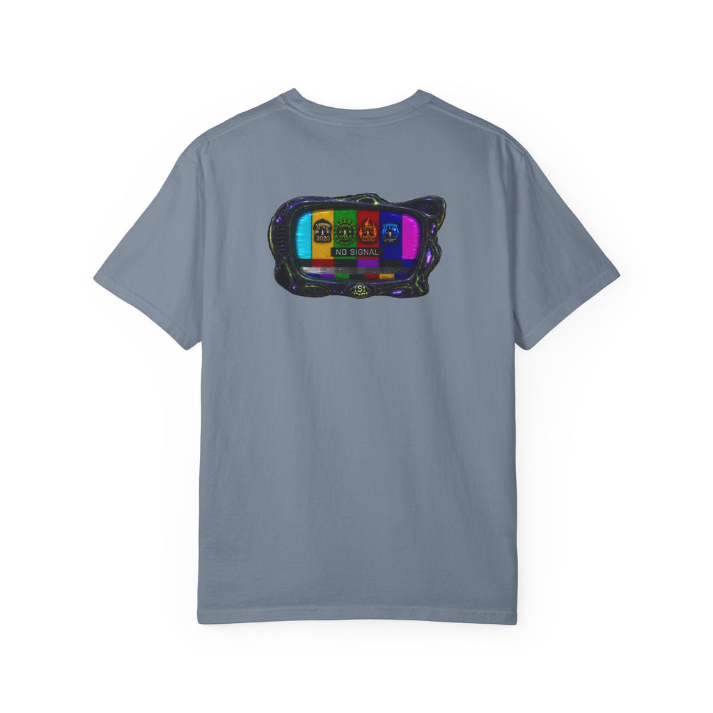 I Survived 2020 — "No Signal" Test Pattern Tee Alien Broadcast Finale Summer Premiere Unisex Garment-Dyed T-shirt