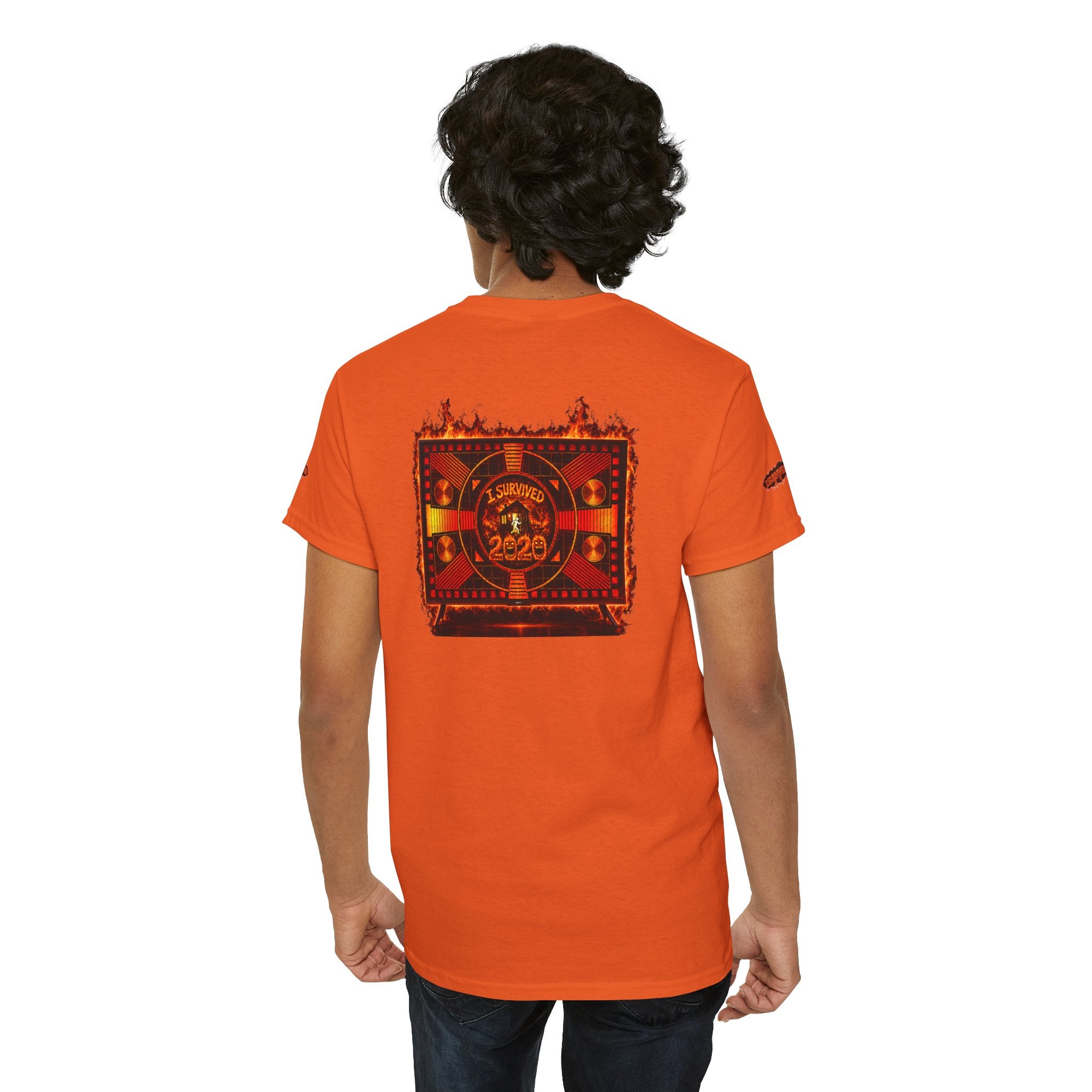 I Survived 2020 — "Please Stand By" Test Pattern Tee Wildfire Signal Special Edition Summer Premiere Unisex Heavy Cotton Tee
