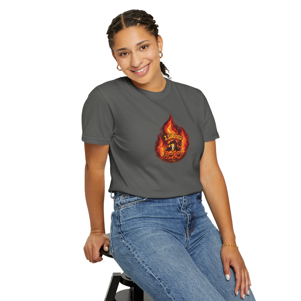 I Survived 2020 — WILDFIRES S2:E4: Director's Cut "Western U.S. Wildfire Season" Memorial Unisex Garment-Dyed T-shirt