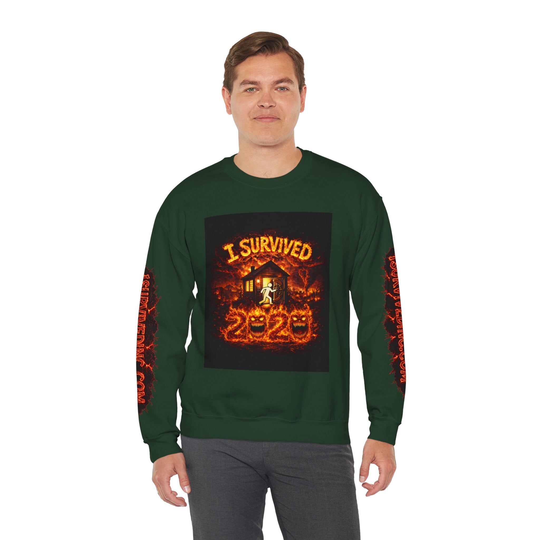 I Survived 2020 — WILDFIRES S2:E2: "The Bobcat Fire" Memorial Unisex Heavy Blend™ Crewneck Sweatshirt