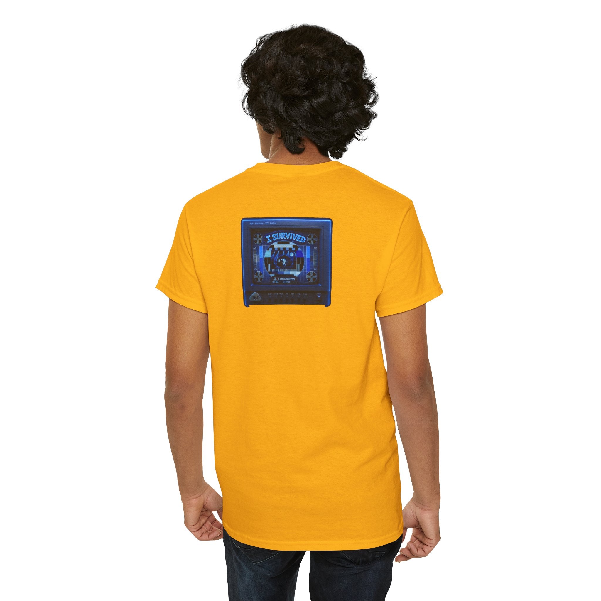 I Survived 2020 — "Please Stand By" Test Pattern Tee Lockdown Surveillance Edition Summer Exclusive Unisex Heavy Cotton Tee