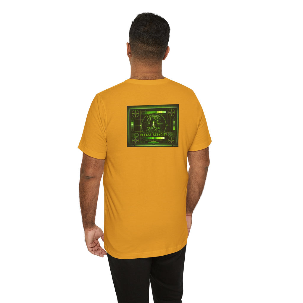 I Survived 2020 — "Please Stand By" Test Pattern Toxic Signal Tee Summer Premiere Unisex Jersey Short Sleeve Tee