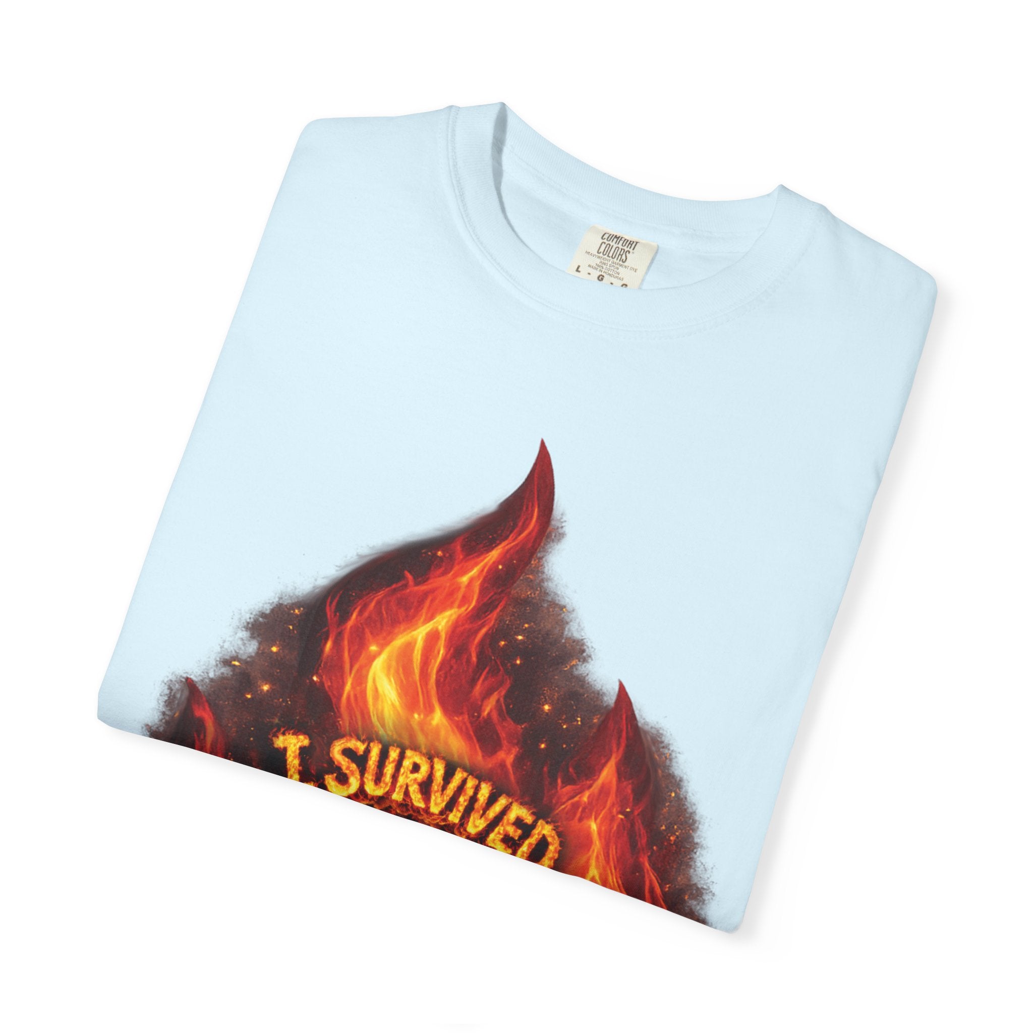 I Survived 2020 — Director's Cut S2:E3 "The California Wildfires" | Wildfire Edition Memorial Unisex Garment-Dyed T-shirt