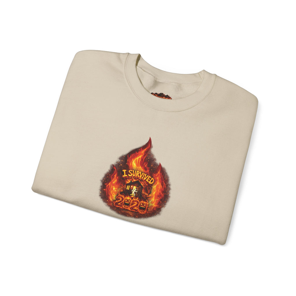 I Survived 2020 — WILDFIRES S2:E2: Director's Cut "The Bobcat Fire" Memorial Unisex Heavy Blend™ Crewneck Sweatshirt