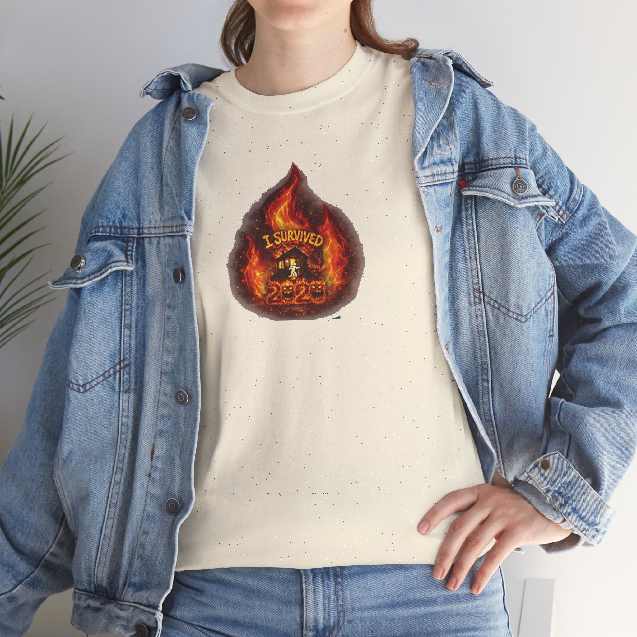 I Survived 2020 — WILDFIRES S2:E2: Director's Cut "The Bobcat Fire" Memorial Unisex Heavy Cotton Tee
