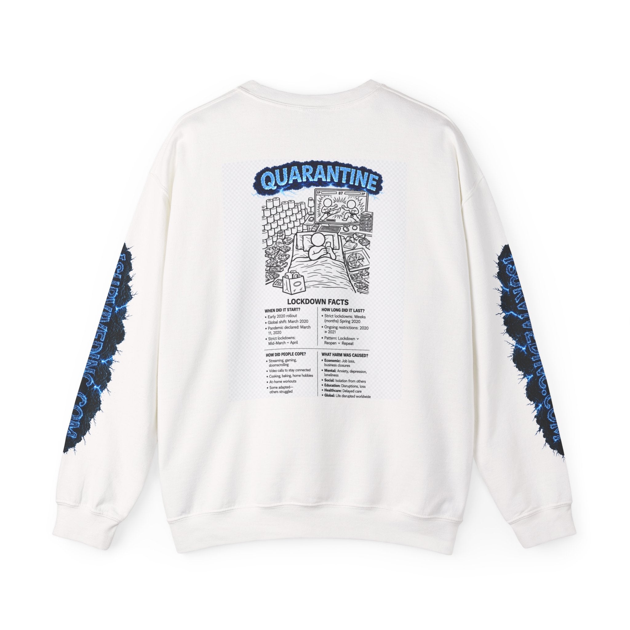 I Survived 2020 — S3:E1 "Quarantine" | Lockdown Edition Documentary Unisex Heavy Blend™ Crewneck Sweatshirt