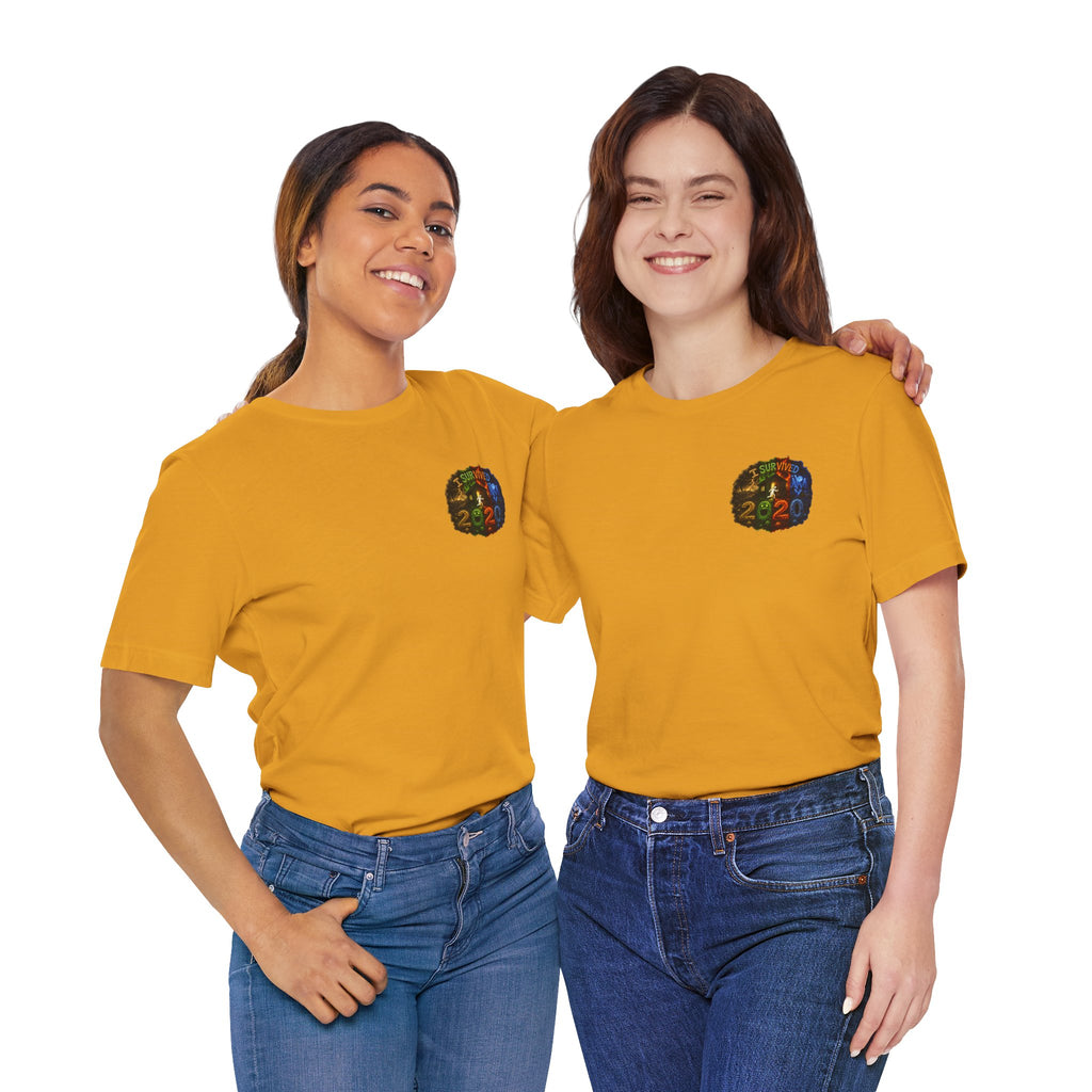 I Survived 2020 — "No Signal" Test Pattern Tee Alien Broadcast Finale Summer Premiere Unisex Jersey Short Sleeve Tee