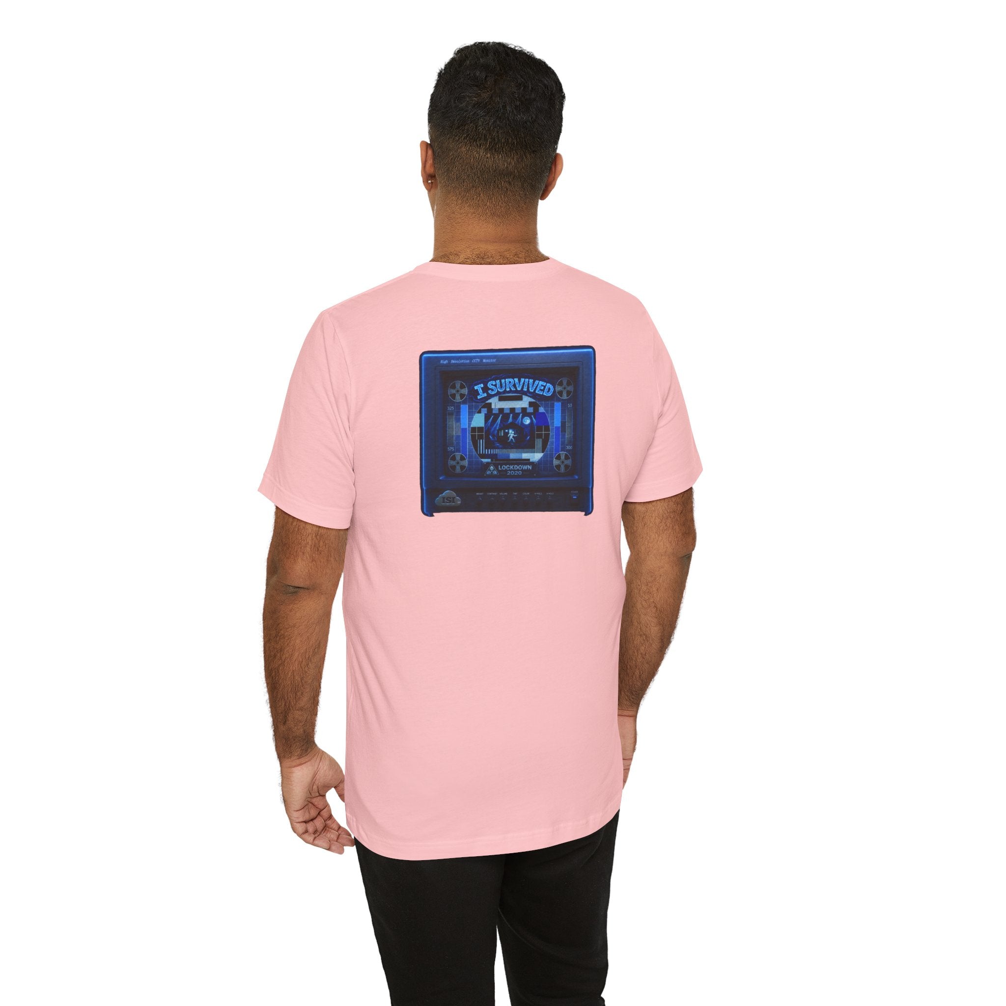 I Survived 2020 — "Please Stand By" Test Pattern Tee Lockdown Summer Exclusive Unisex Jersey Short Sleeve Tee
