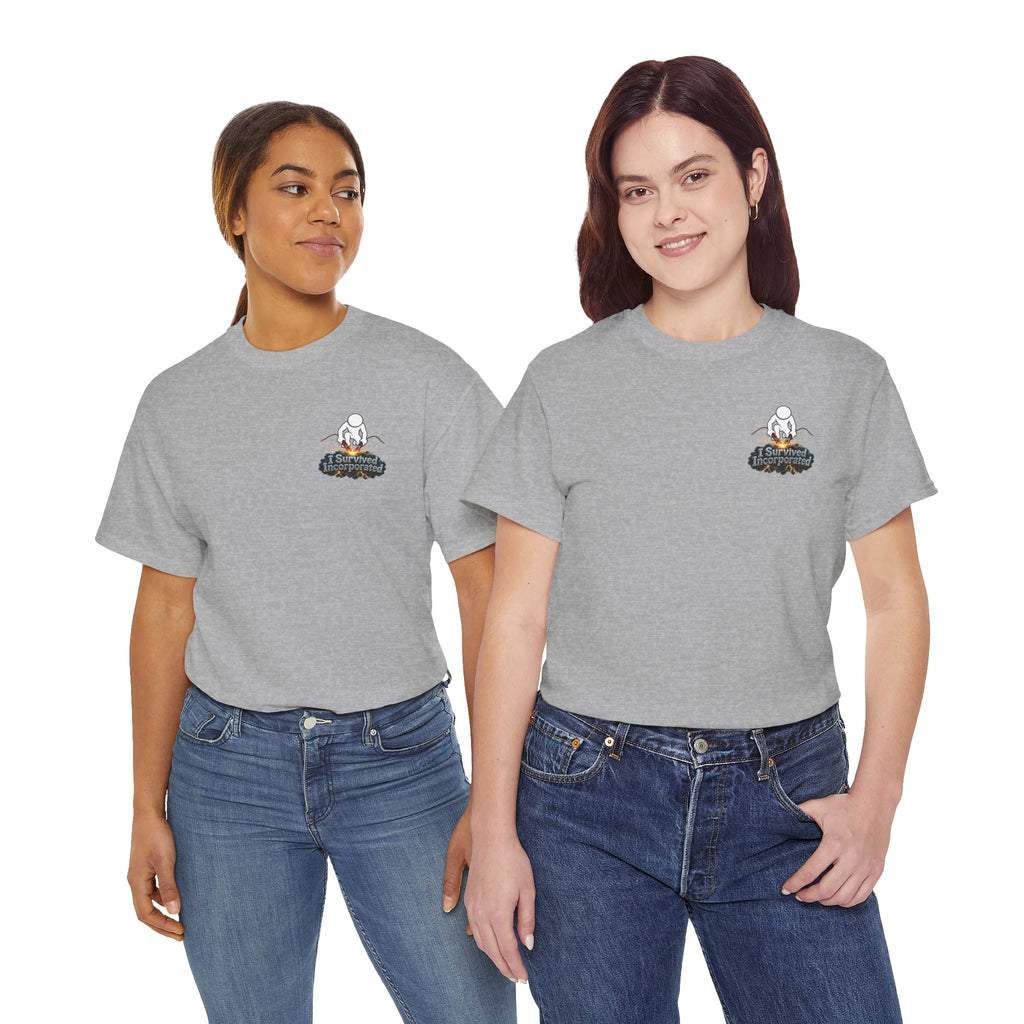 I Survived 2020 — "Please Stand By" Test Pattern Tee Summer Premier Unisex Heavy Cotton Tee
