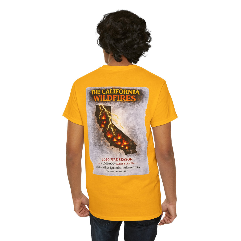 I Survived 2020 — WILDFIRES S2:E3: Director's Cut "The California Wildfires" Memorial Unisex Heavy Cotton Tee