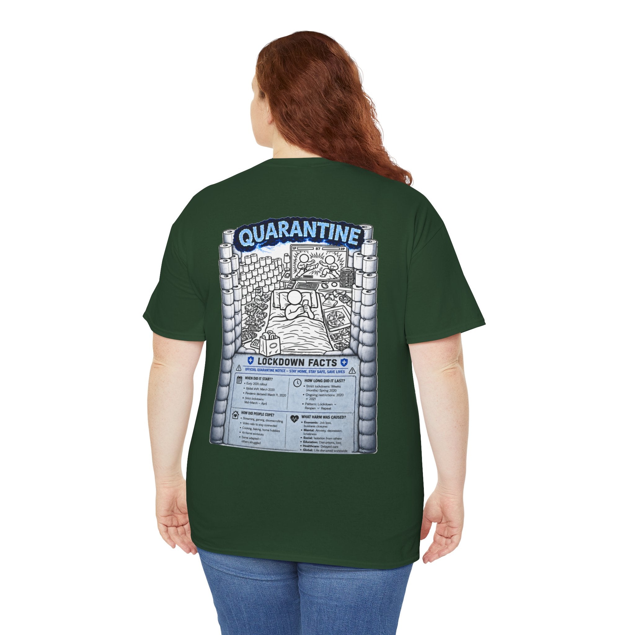 I Survived 2020 — LOCKDOWN S3:E1: "Quarantine" Unisex Heavy Cotton Tee