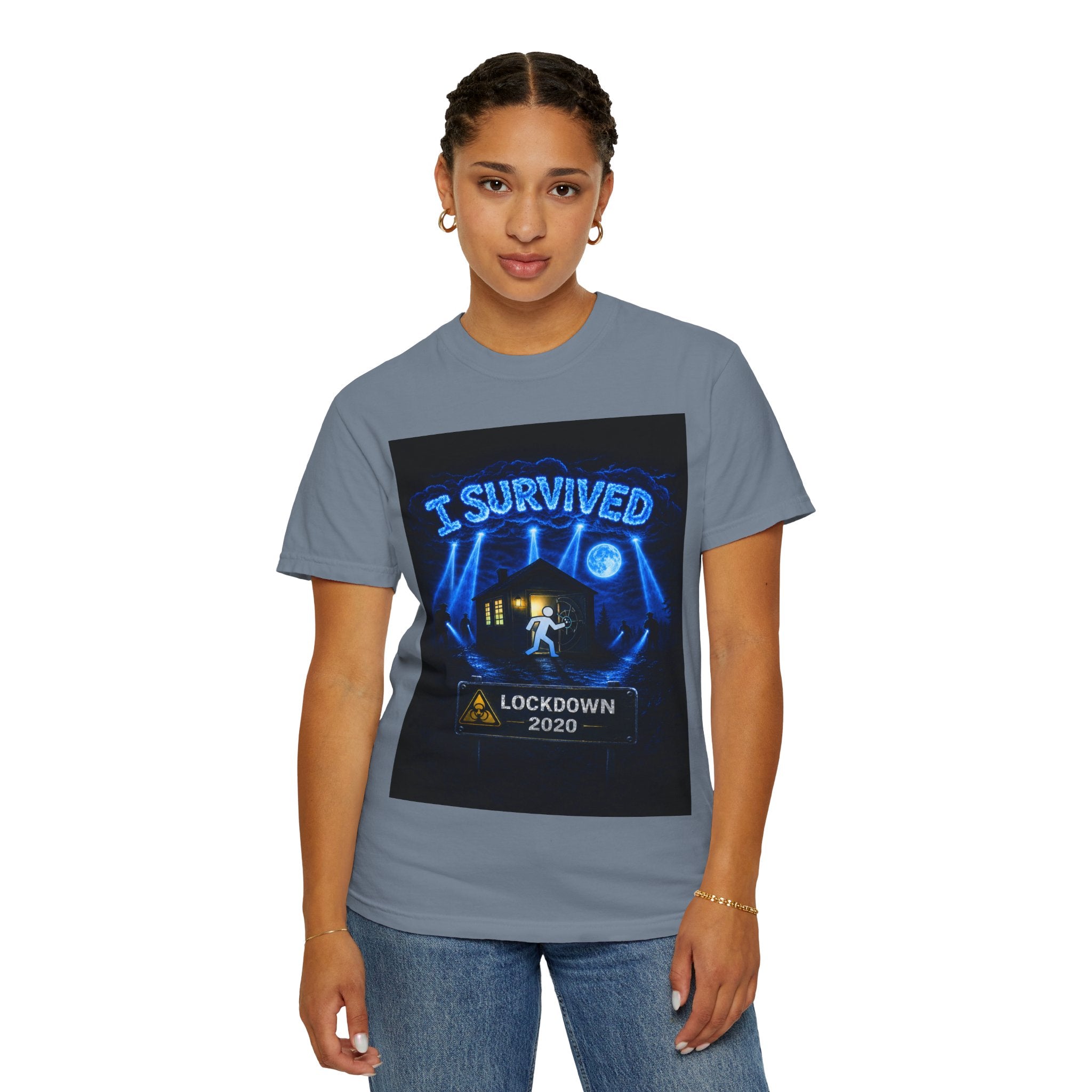 I Survived 2020 — LOCKDOWN S3:E2: "Dating Under Lockdown" Unisex Garment-Dyed T-shirt