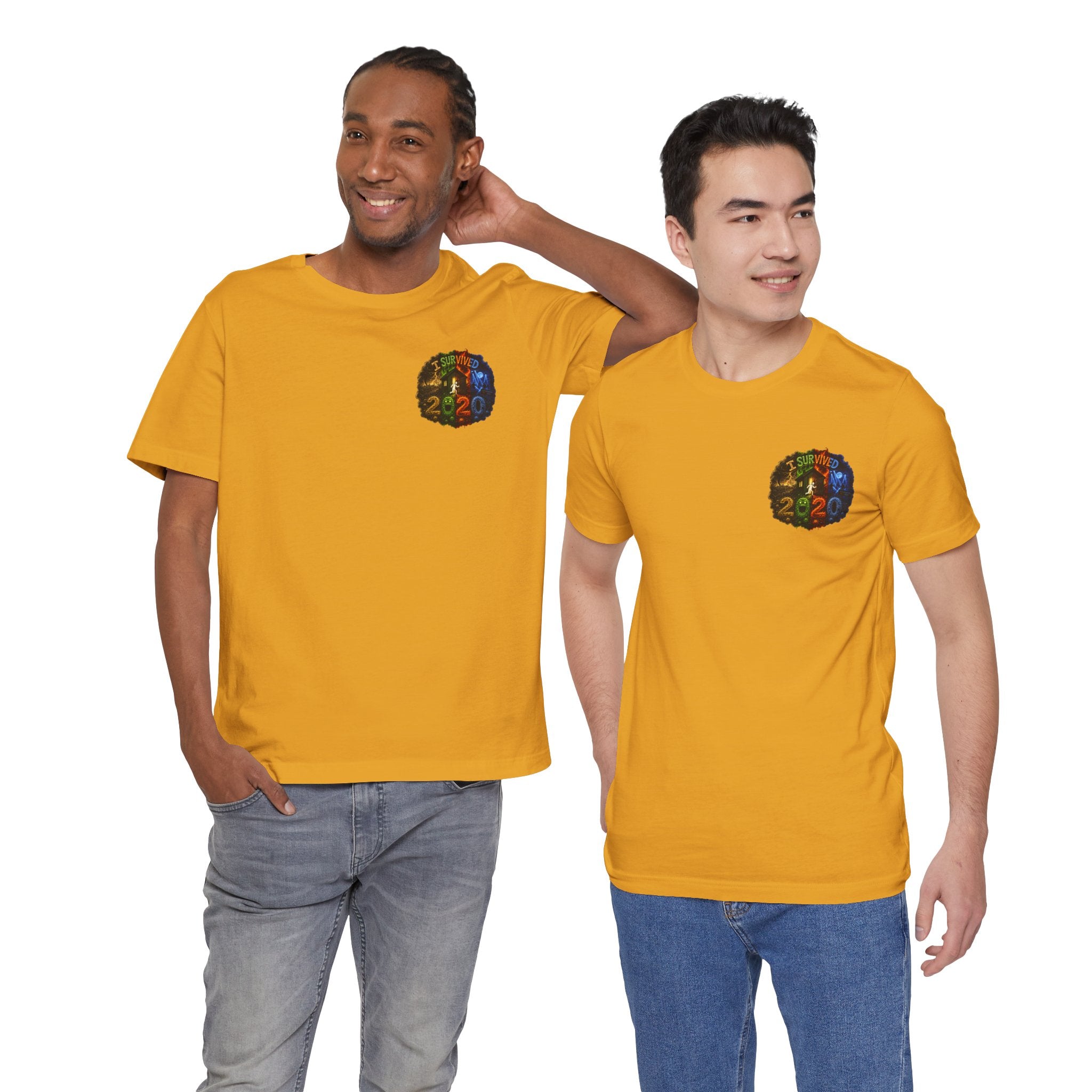 I Survived 2020 — "No Signal" Test Pattern Tee Alien Broadcast Finale Summer Premiere Unisex Jersey Short Sleeve Tee