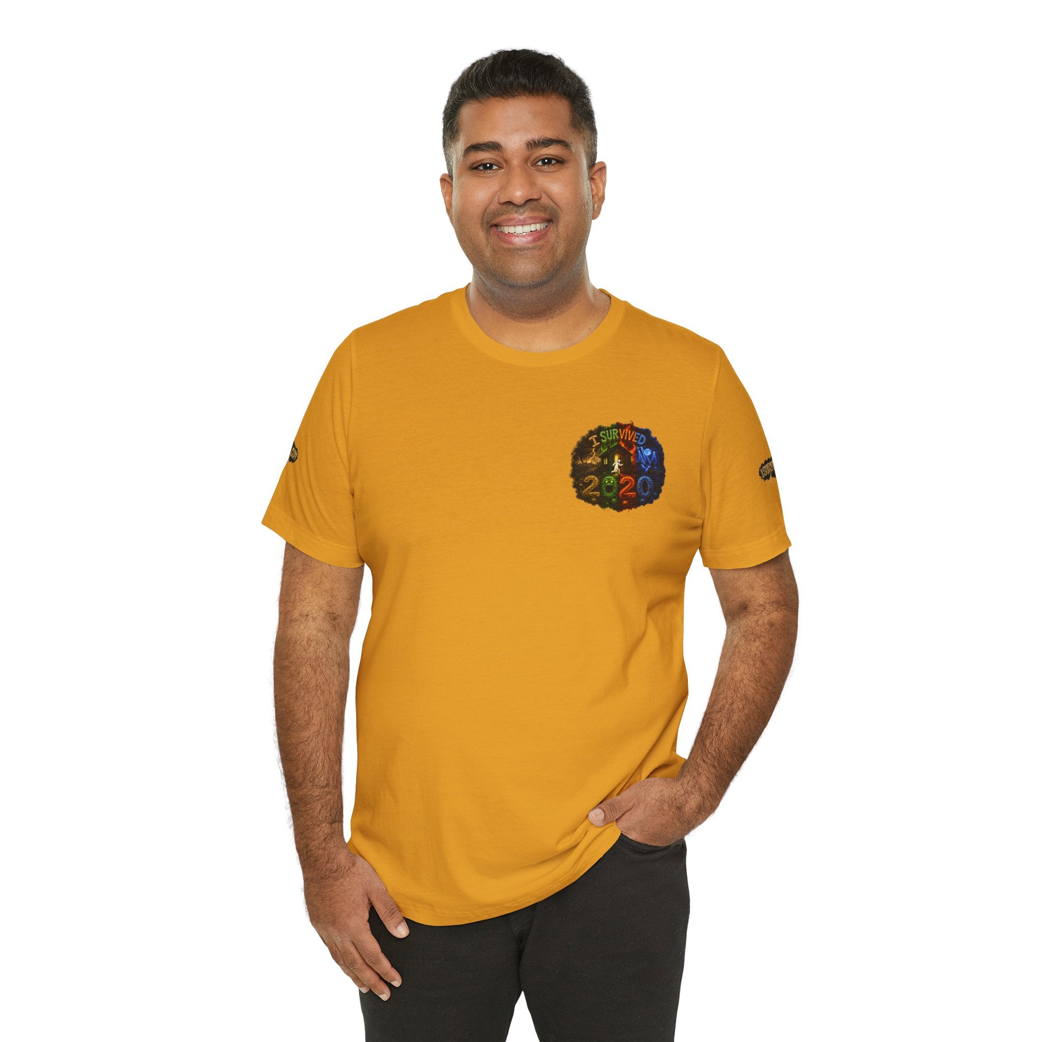 I Survived 2020 — "No Signal" Test Pattern Tee Alien Broadcast Finale Summer Premiere Unisex Jersey Short Sleeve Tee