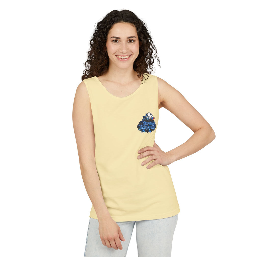 I Survived 2020 — "Please Stand By" Test Pattern Tee Lockdown Special Edition Summer Exclusive Unisex Garment-Dyed Tank Top