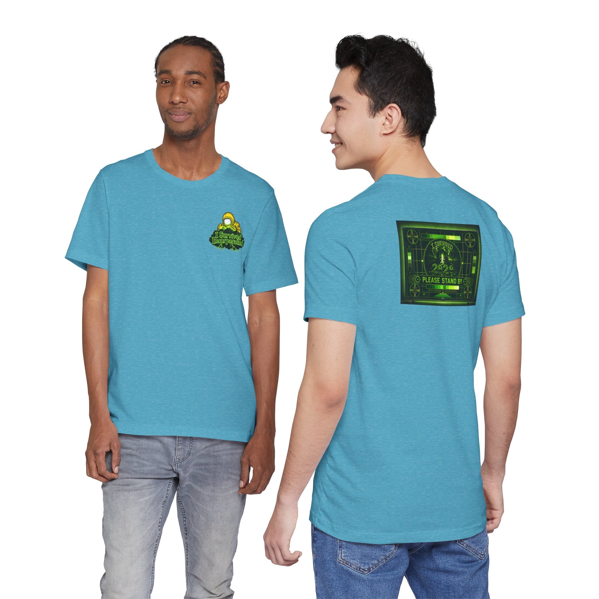 I Survived 2020 — "Please Stand By" Test Pattern Toxic Signal Tee Summer Premiere Unisex Jersey Short Sleeve Tee