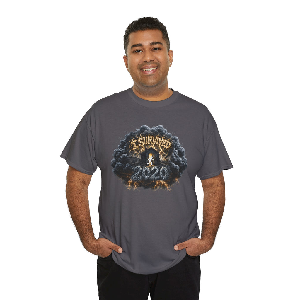 I Survived 2020 —  Deriector's Cut Original Design Teaser Tee | Season 1 Premiere Drop Unisex Heavy Cotton Tee