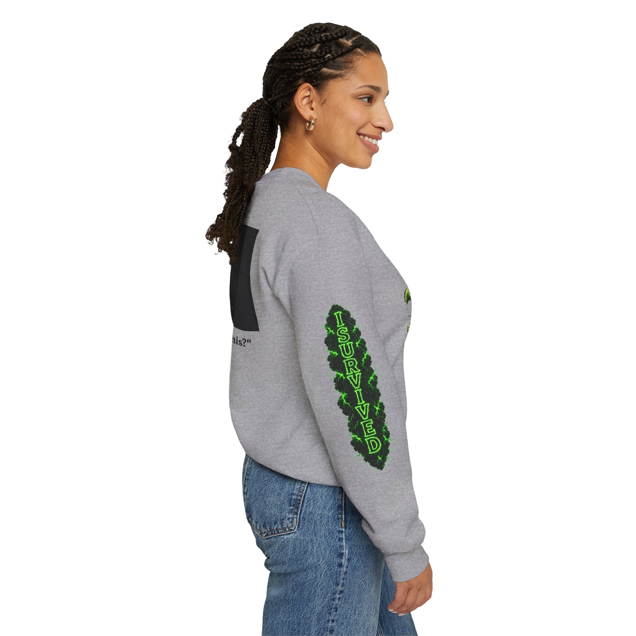 I Survived 2020 — Director's Cut S1:E3 "The Jab!" | Pandemic Edition Unisex Heavy Blend™ Crewneck Sweatshirt