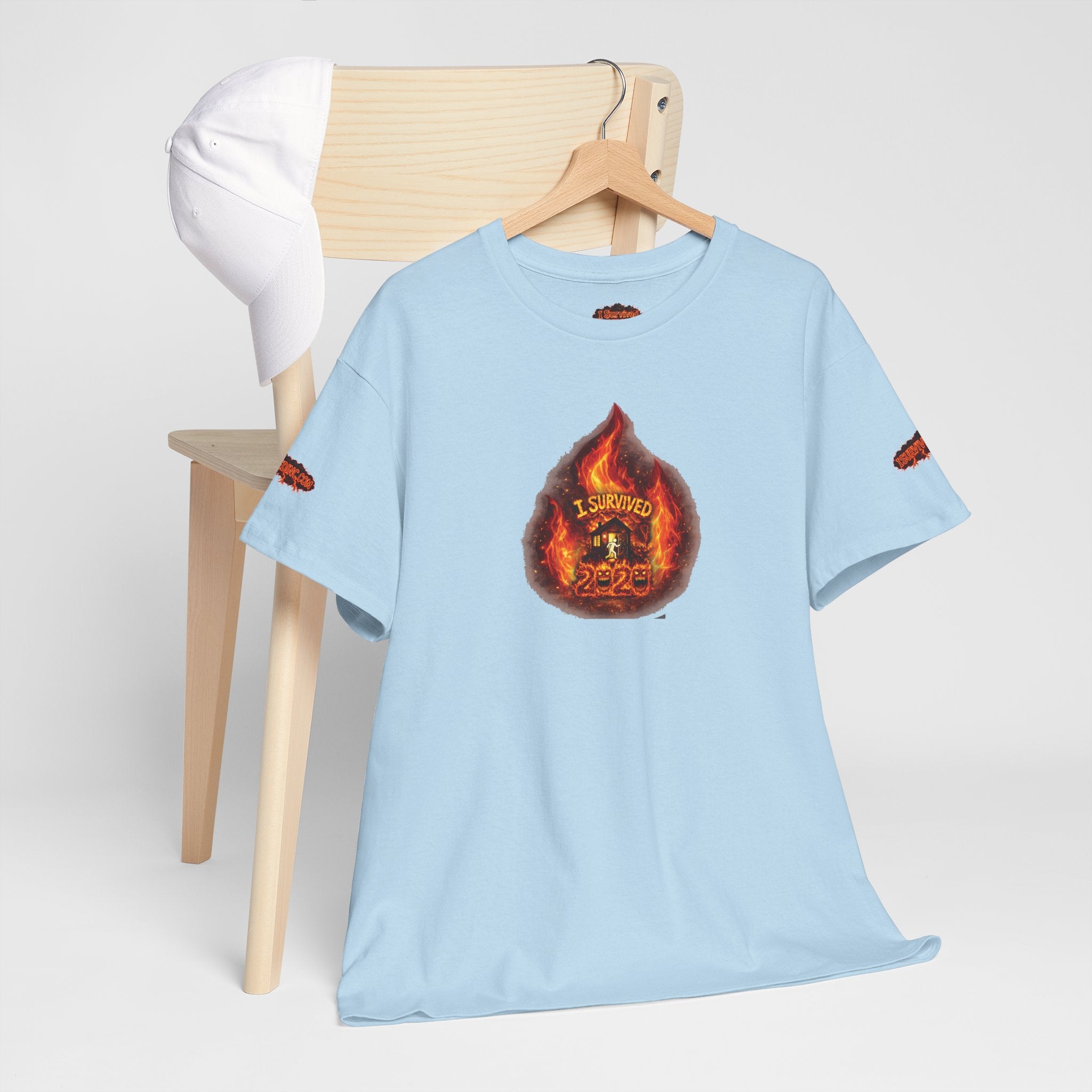 I Survived 2020 — WILDFIRES S2:E2: Director's Cut Special Edition "The Bobcat Fire" Memorial Unisex Heavy Cotton Tee
