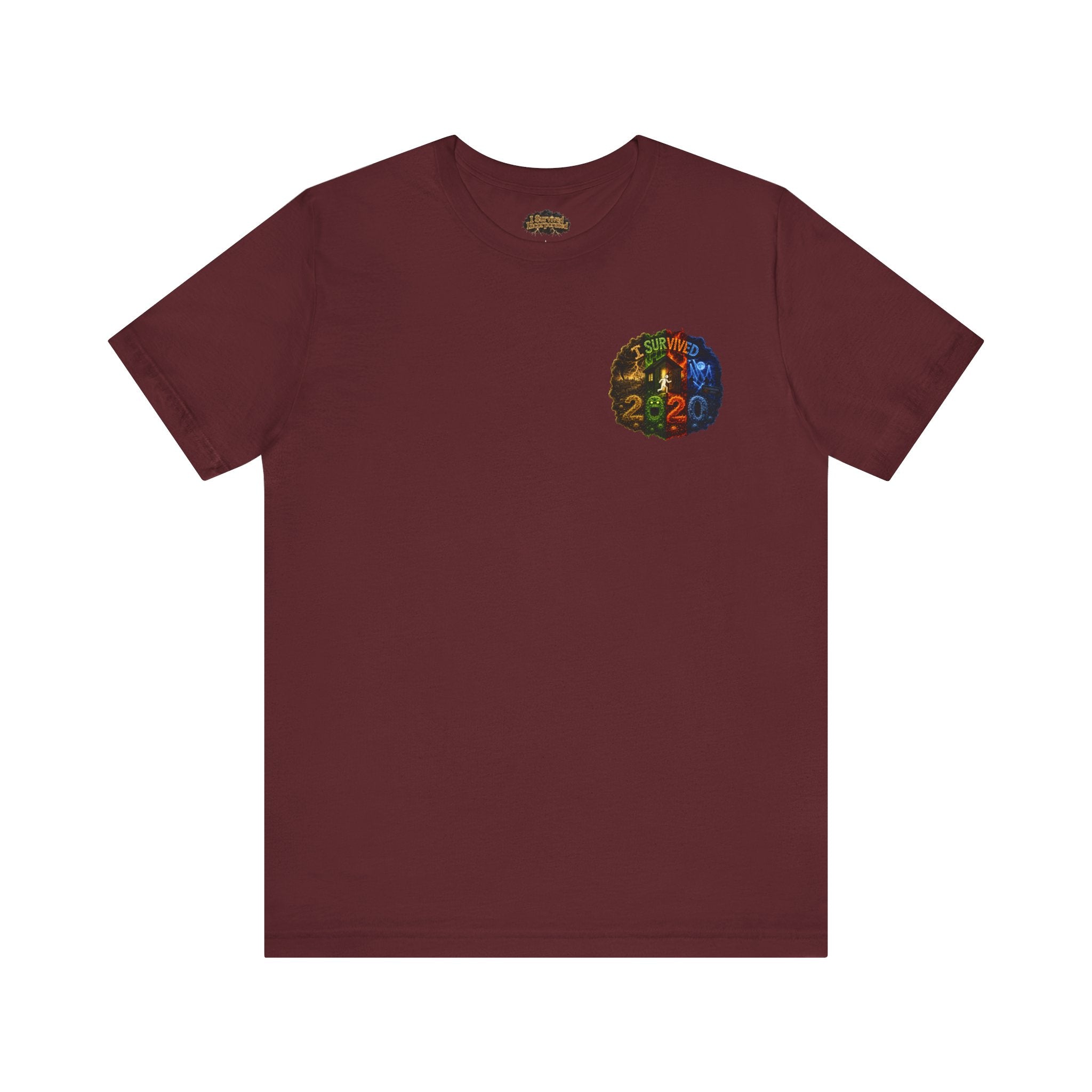 I Survived 2020 — "No Signal" Test Pattern Tee Alien Broadcast Finale Summer Premiere Unisex Jersey Short Sleeve Tee