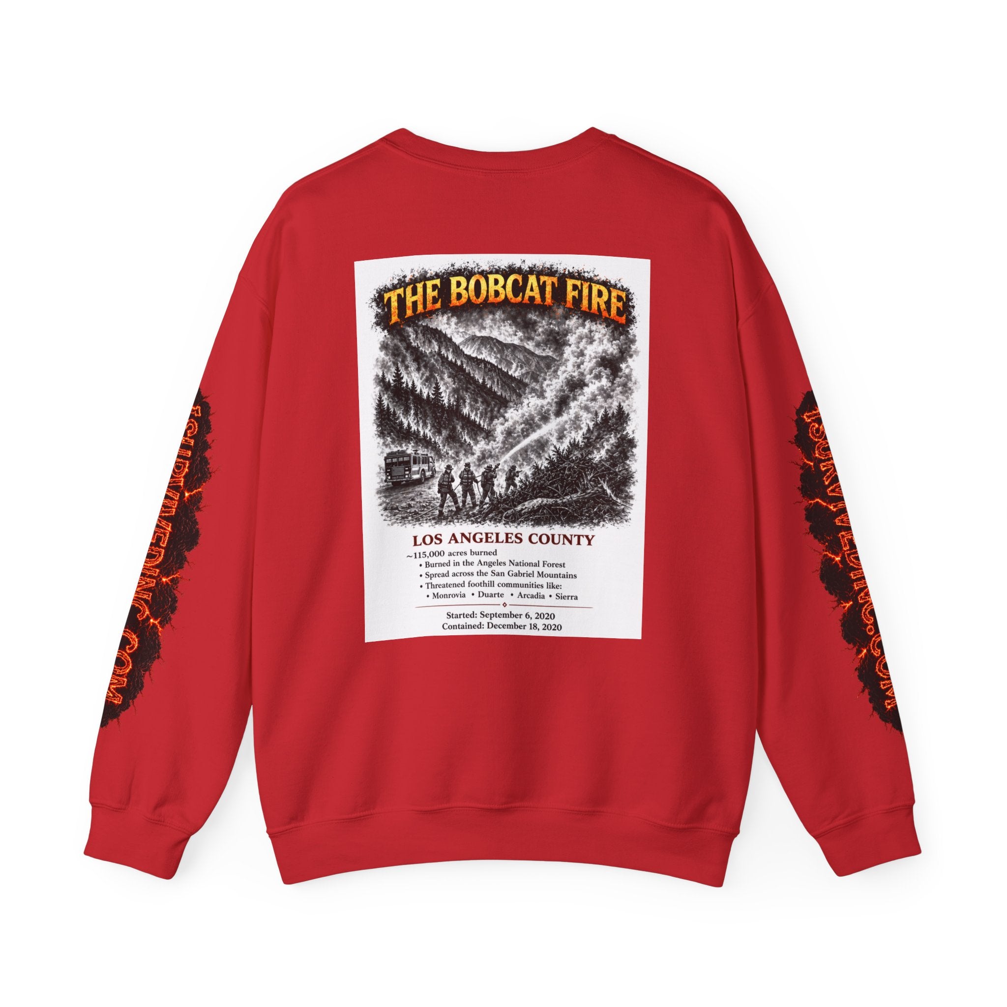 I Survived 2020 — S2:E2 "The Bobcat Fire" | Wildfire Edition Memorial Unisex Heavy Blend™ Crewneck Sweatshirt